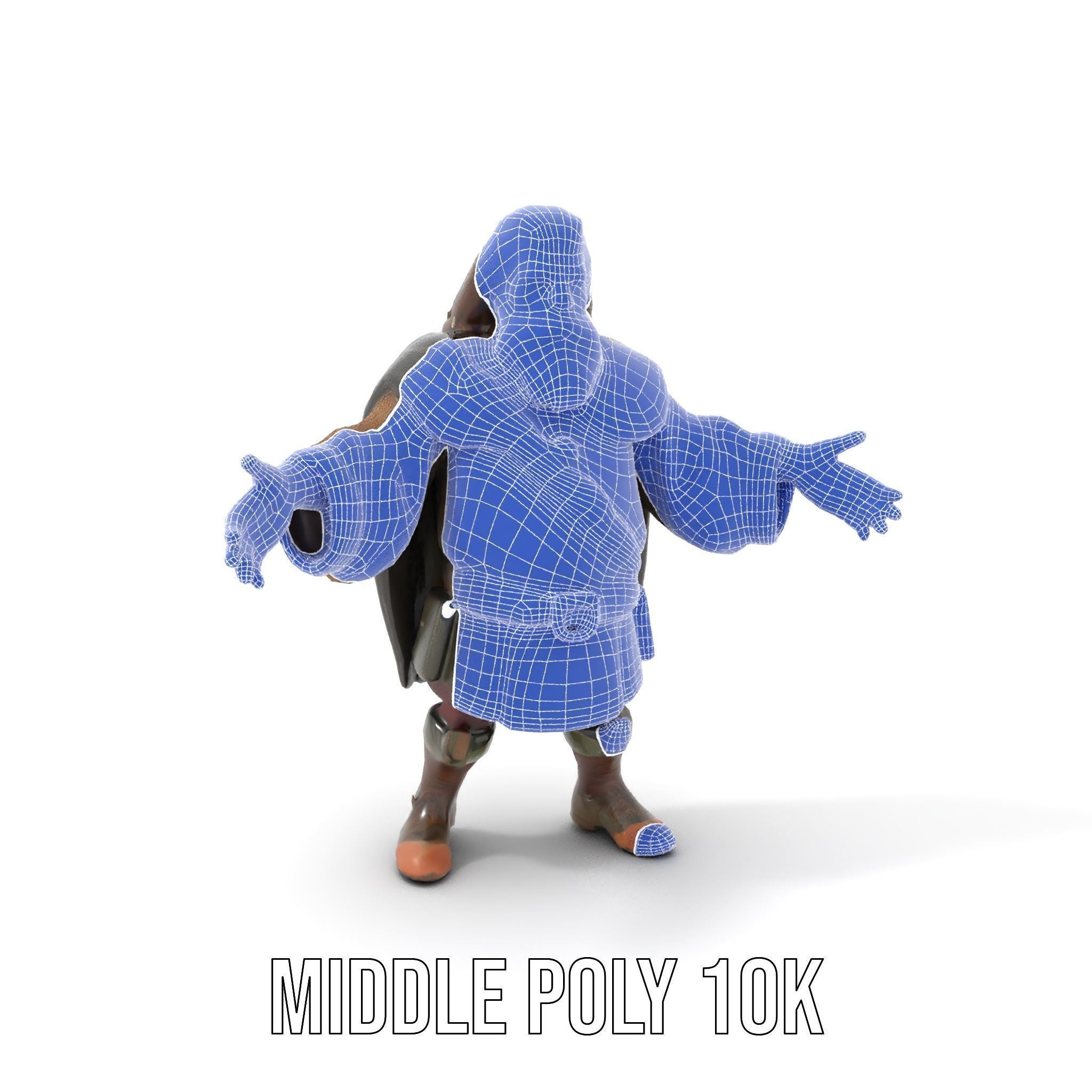 Viking Warrior Detailed Rigged and Animated D Character Model Low-poly 3D model_34