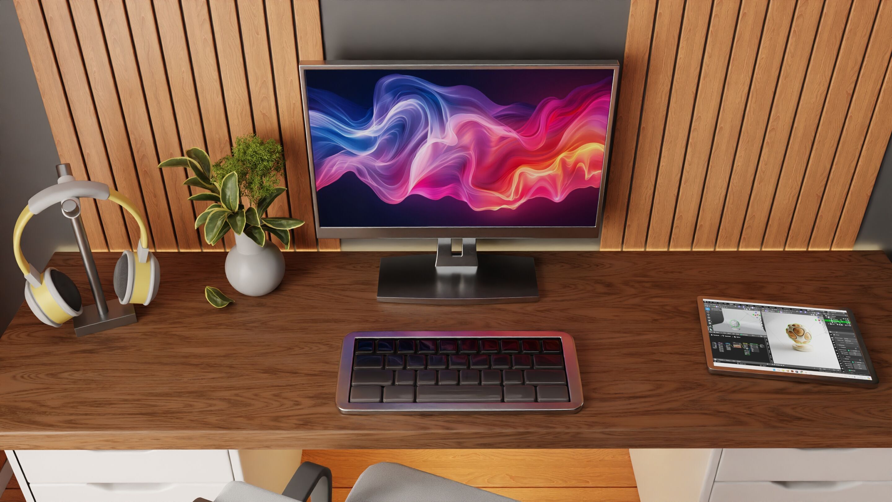 Isometric room 3D model_4