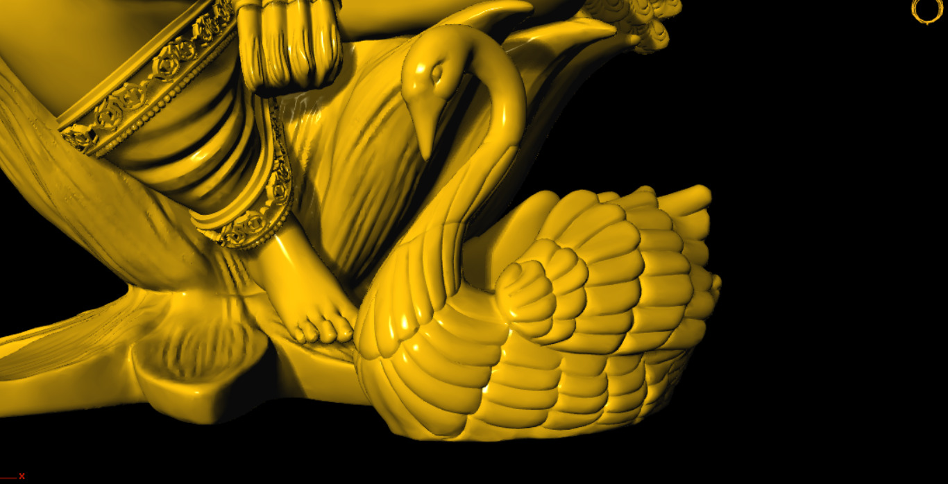 SARASWATI 3D MODEL 3D print model_10