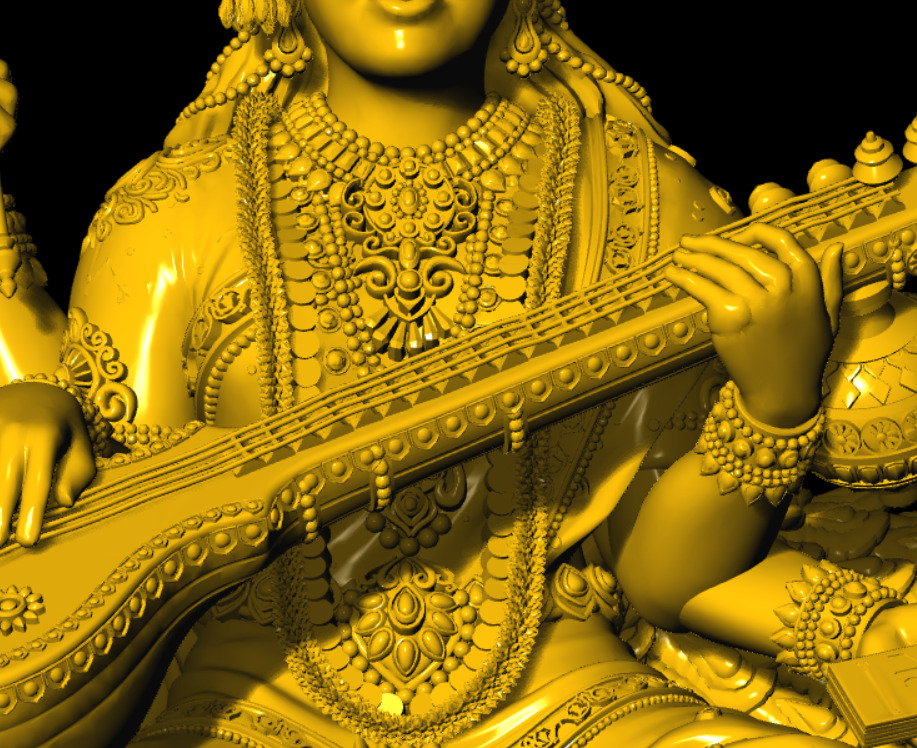 SARASWATI 3D MODEL 3D print model_19