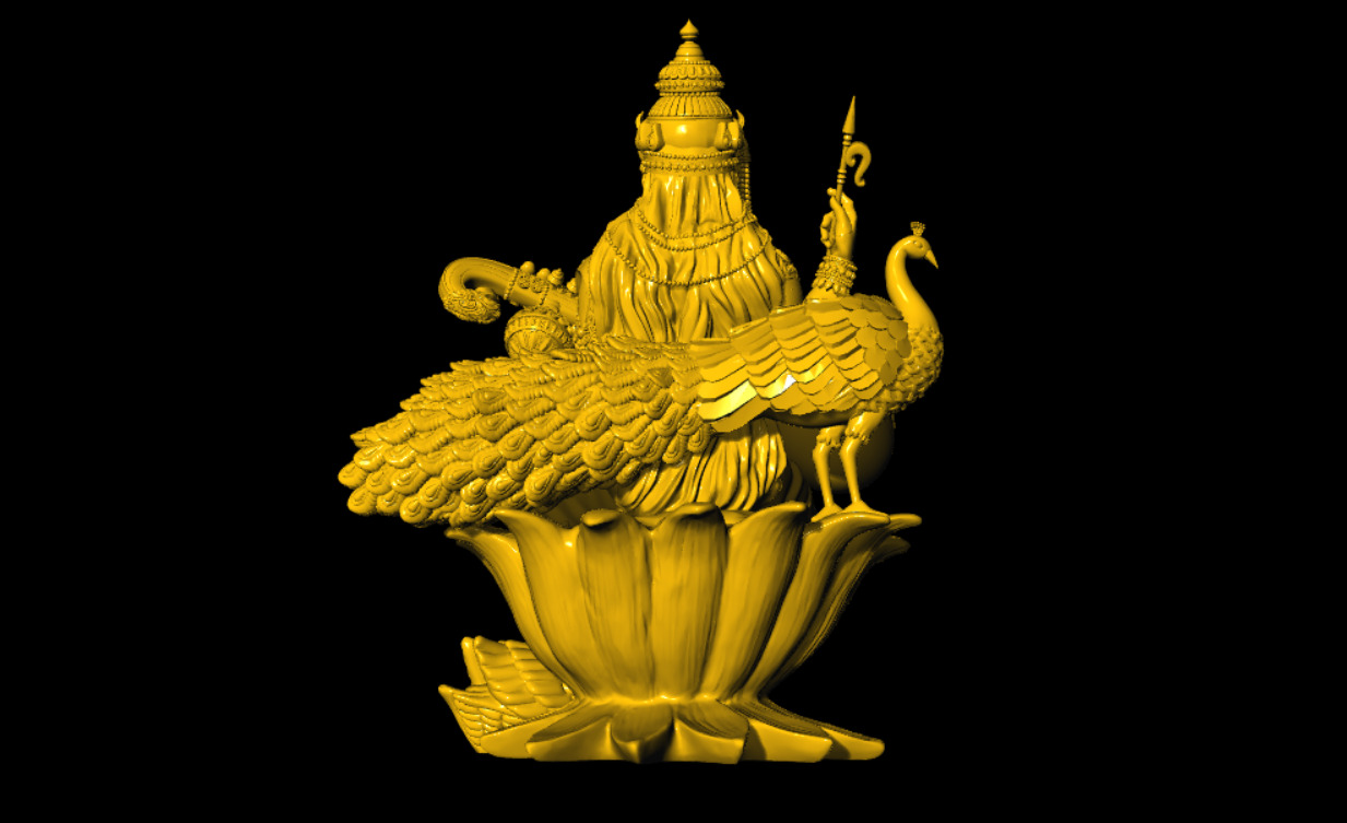 SARASWATI 3D MODEL 3D print model_7