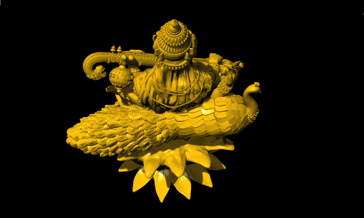 SARASWATI 3D MODEL 3D print model_8