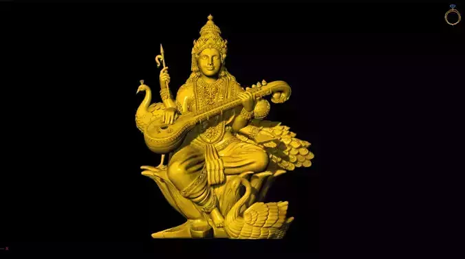 SARASWATI 3D MODEL 