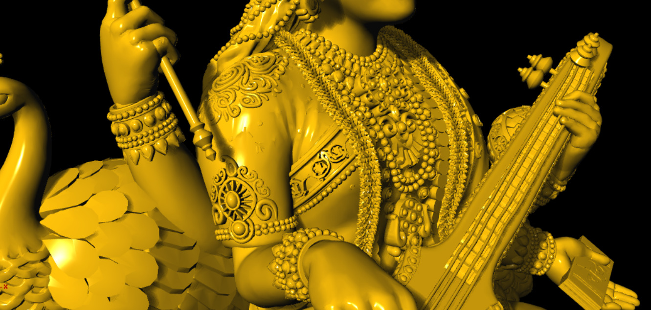 SARASWATI 3D MODEL 3D print model_23