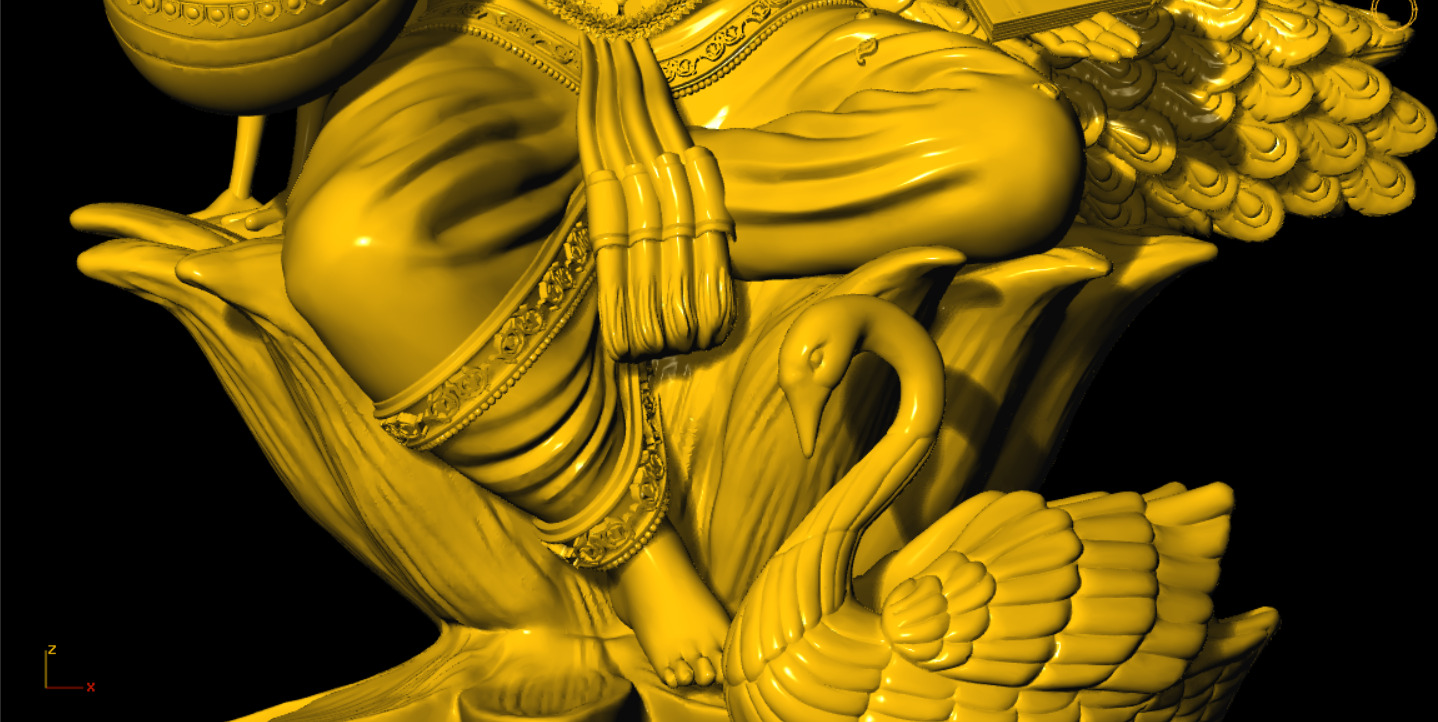 SARASWATI 3D MODEL 3D print model_20