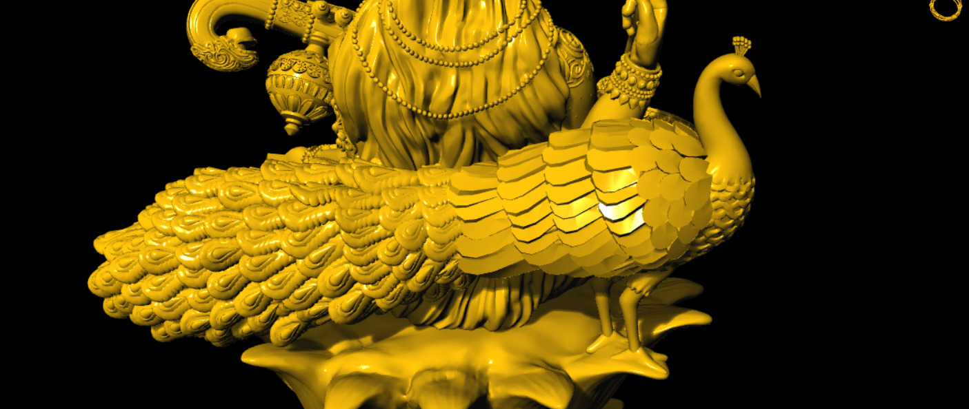 SARASWATI 3D MODEL 3D print model_11