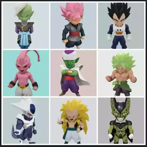 96 figures of Dragonball chibi