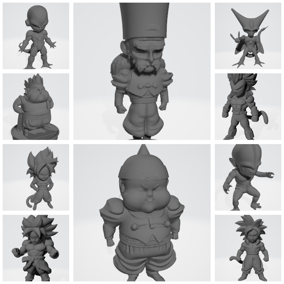 96 figures of Dragonball chibi 3D print model_8