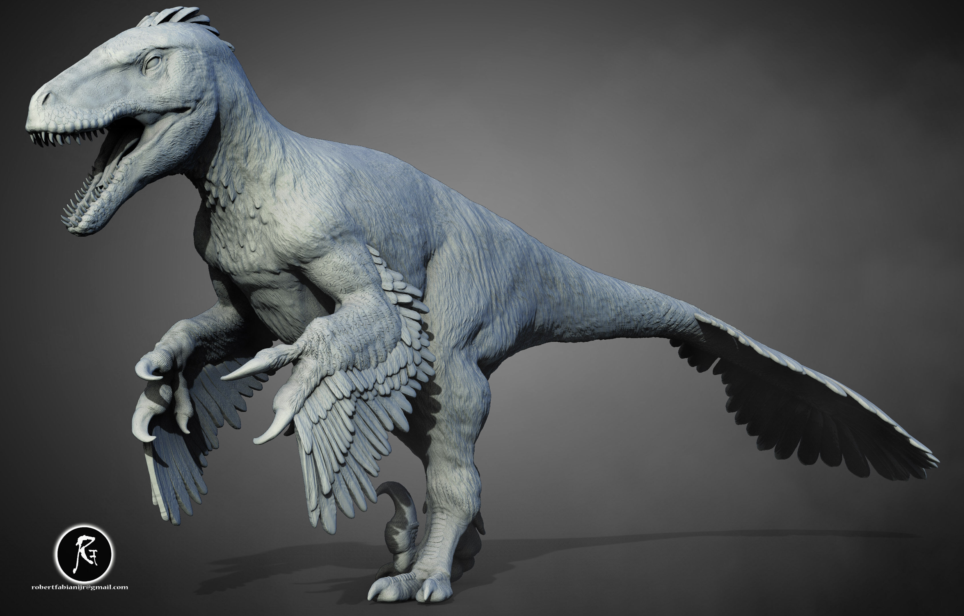 Utahraptor ostrommaysorum  3D print model_2