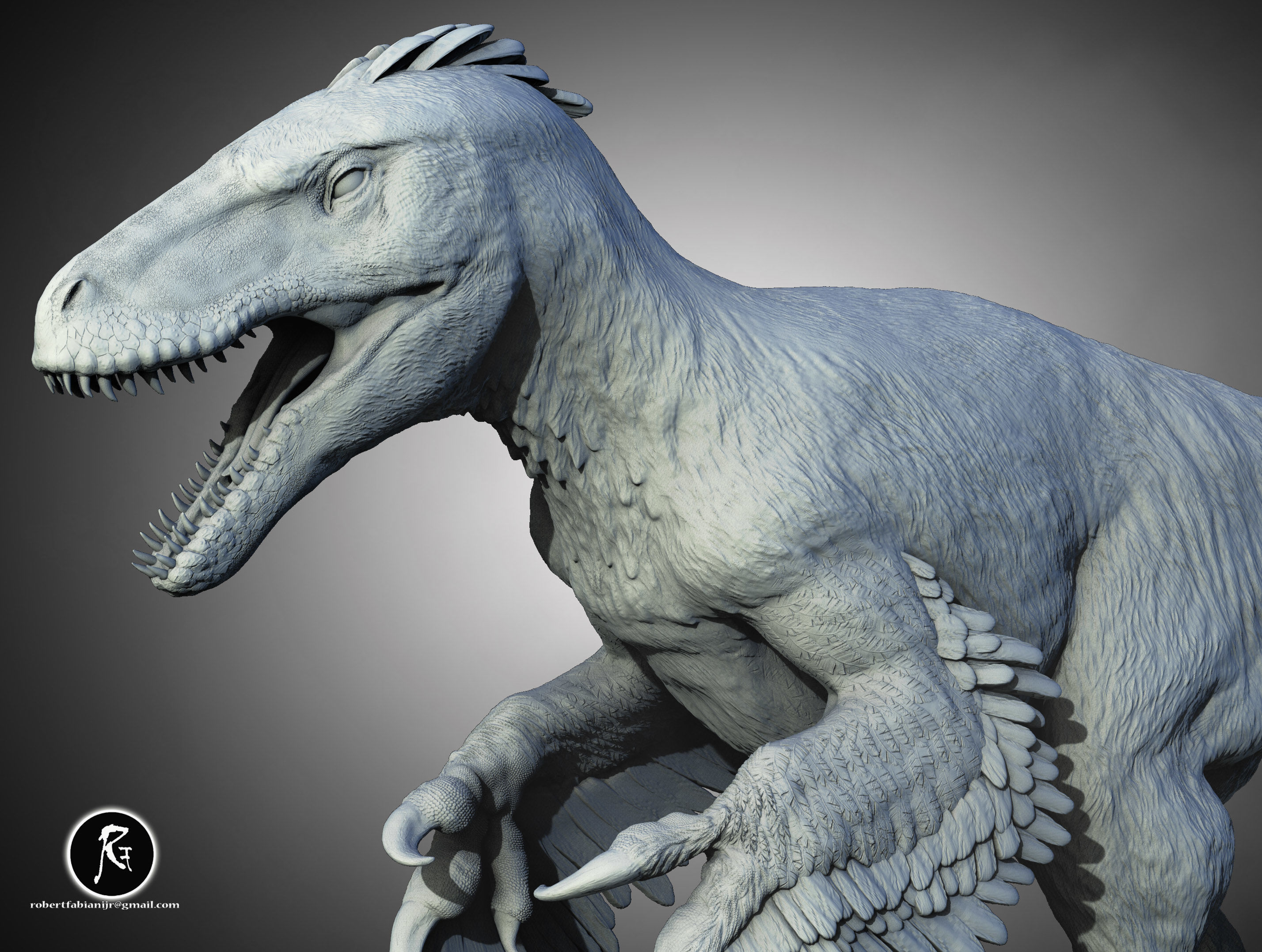 Utahraptor ostrommaysorum  3D print model_1