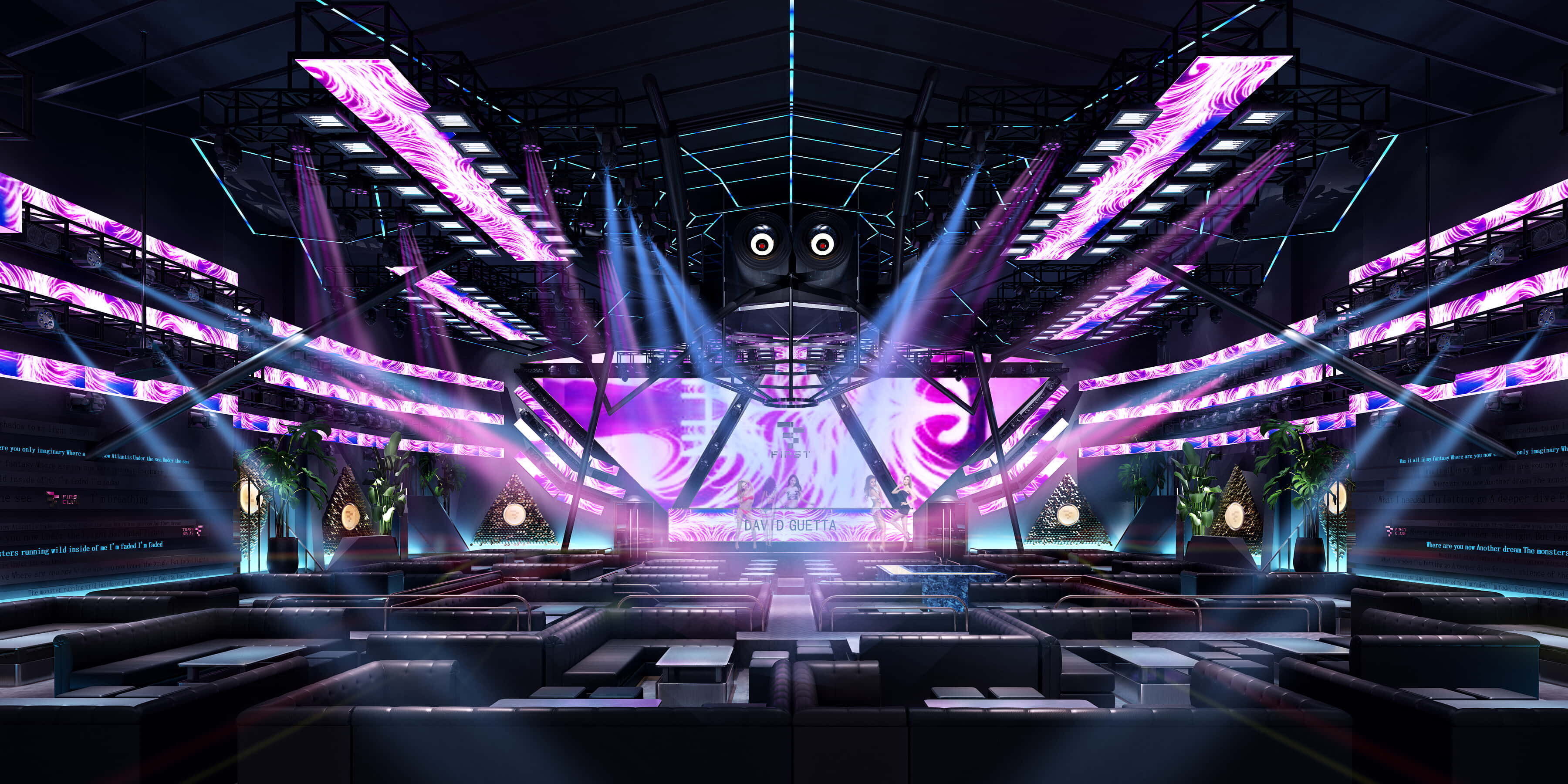 3D BAR KARAOKE Scene Collection Low-poly 3D model_28