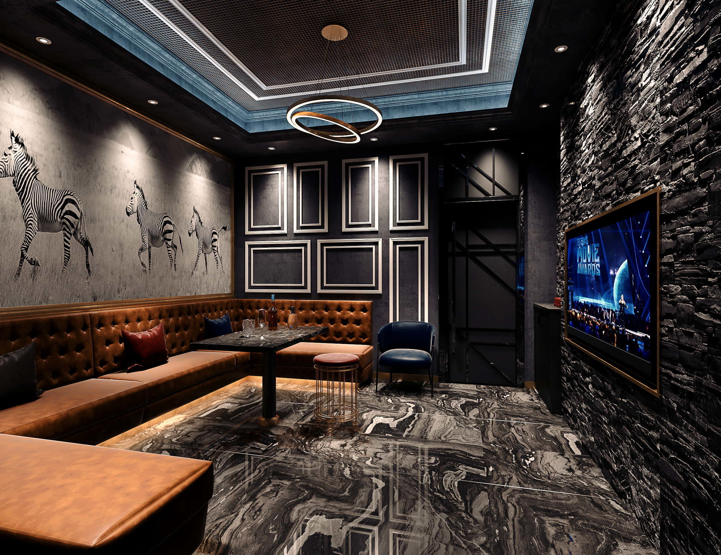 3D BAR KARAOKE Scene Collection Low-poly 3D model_36