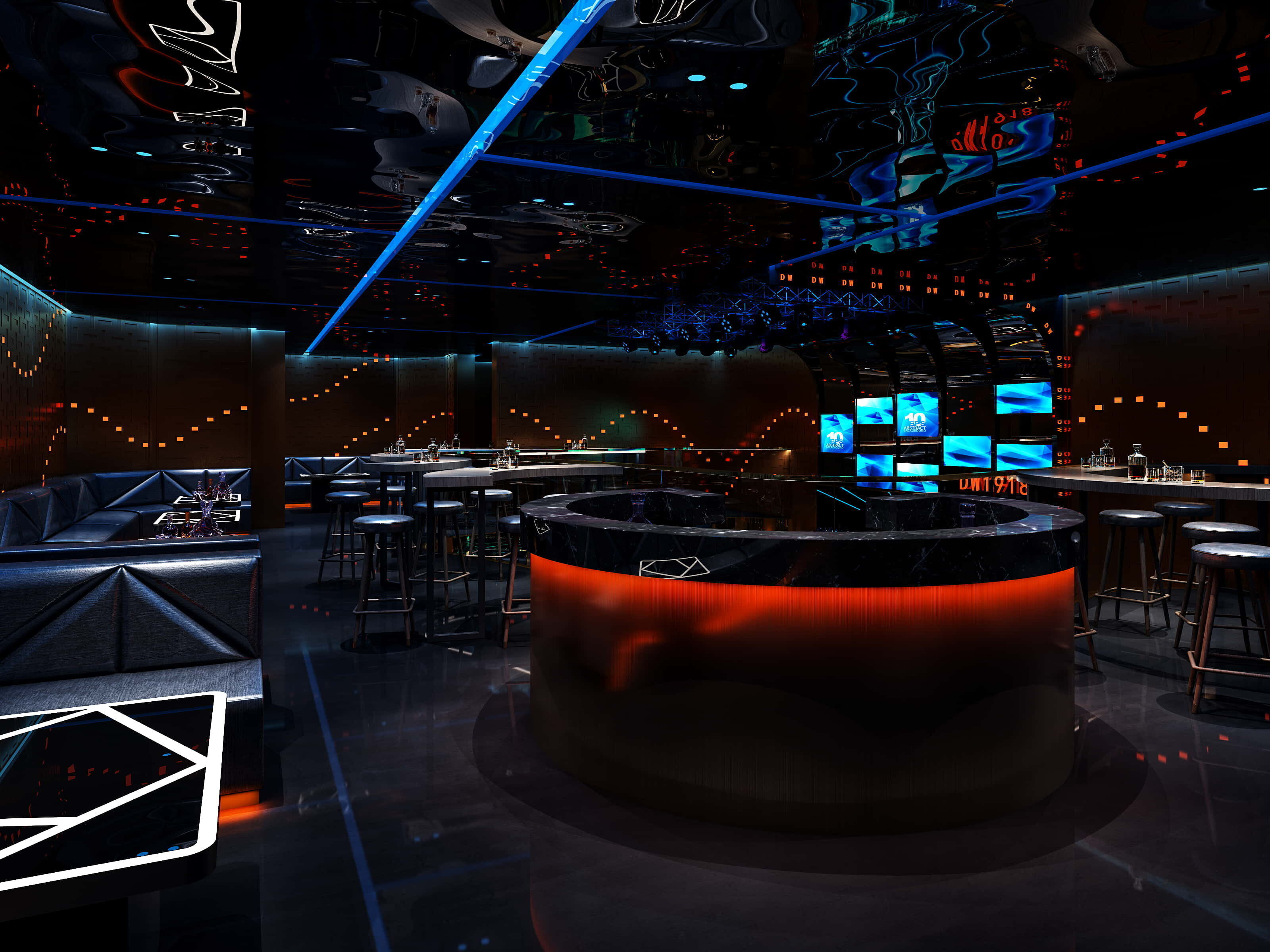 3D BAR KARAOKE Scene Collection Low-poly 3D model_34