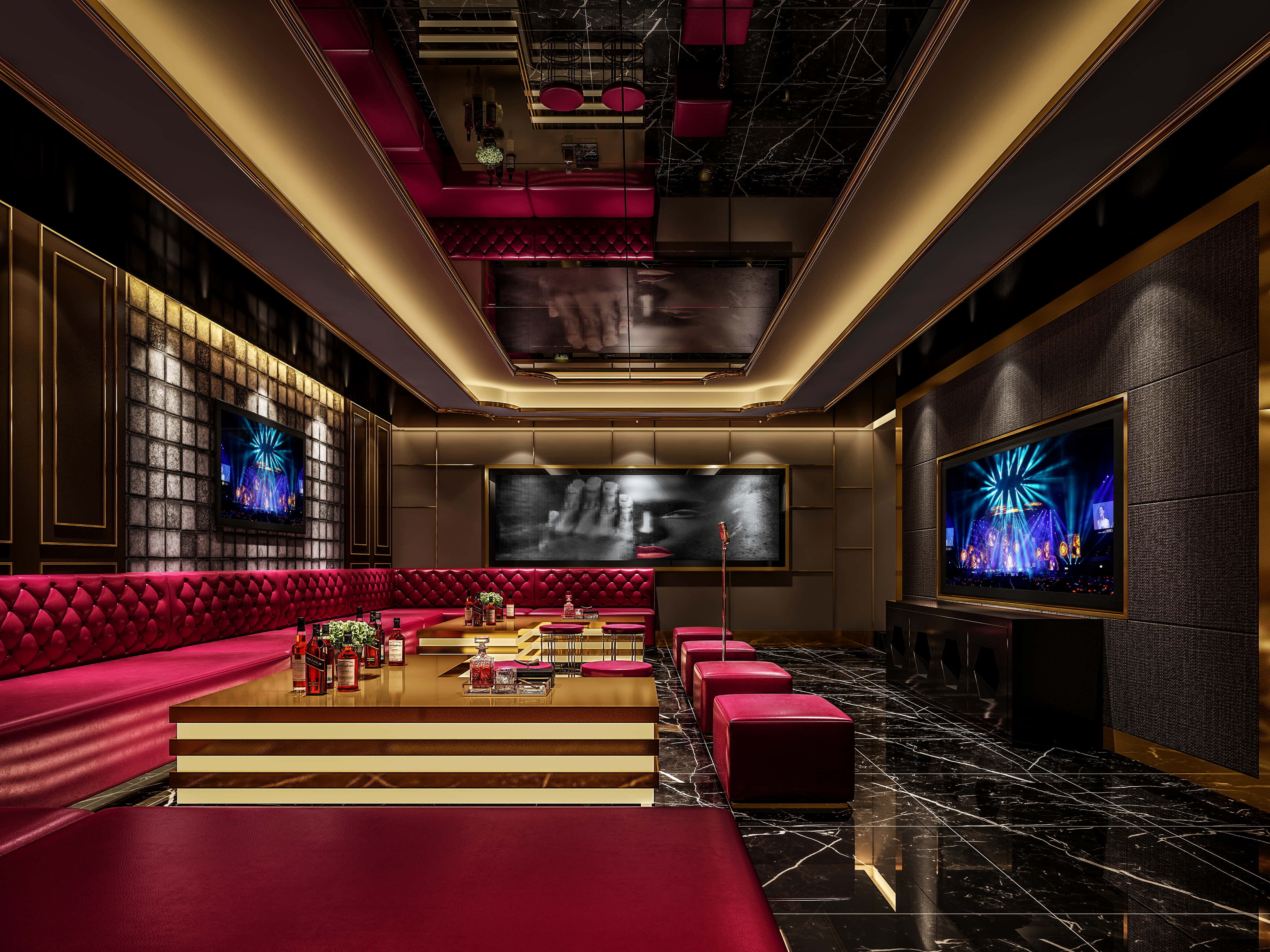 3D BAR KARAOKE Scene Collection Low-poly 3D model_17