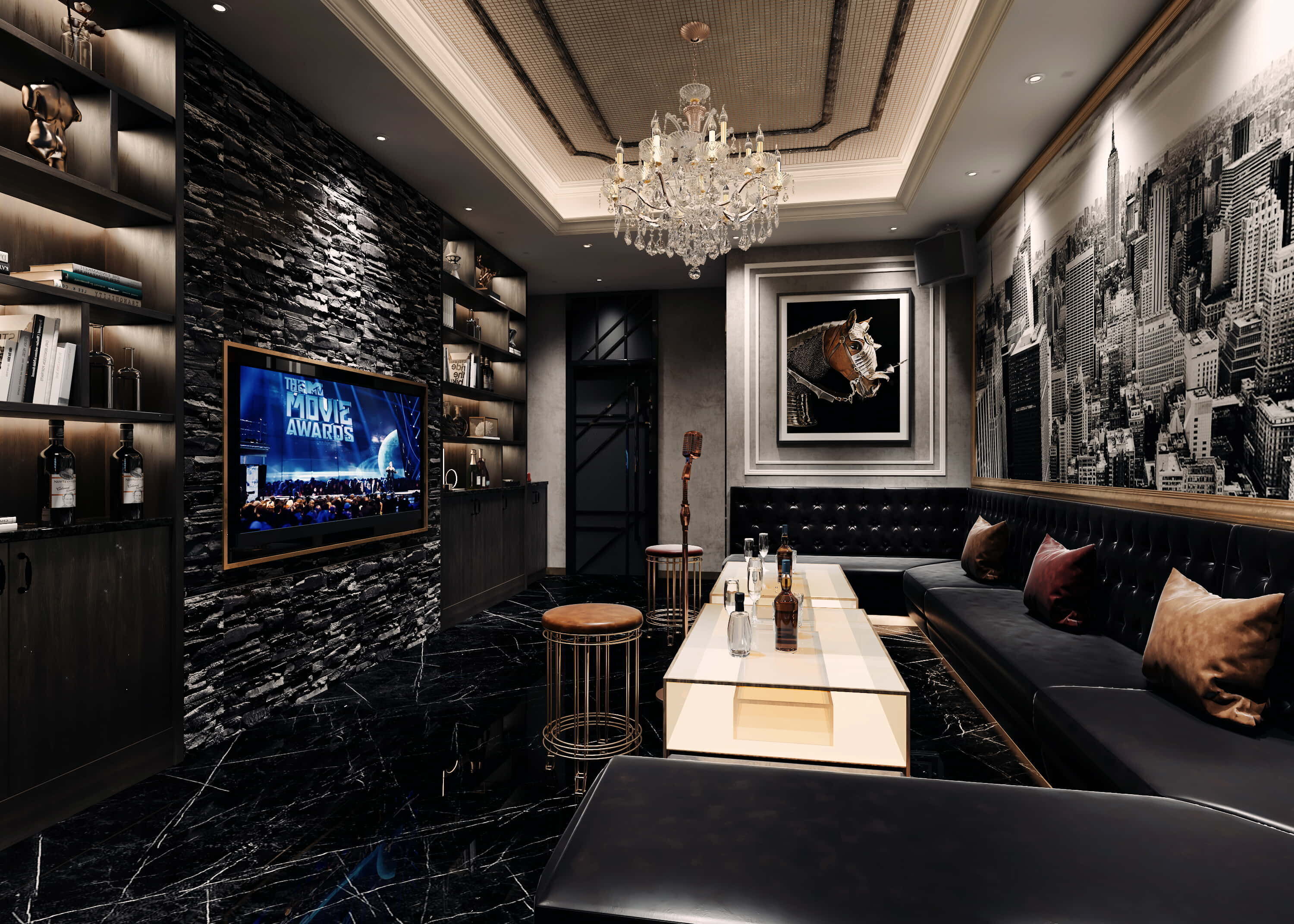 3D BAR KARAOKE Scene Collection Low-poly 3D model_37