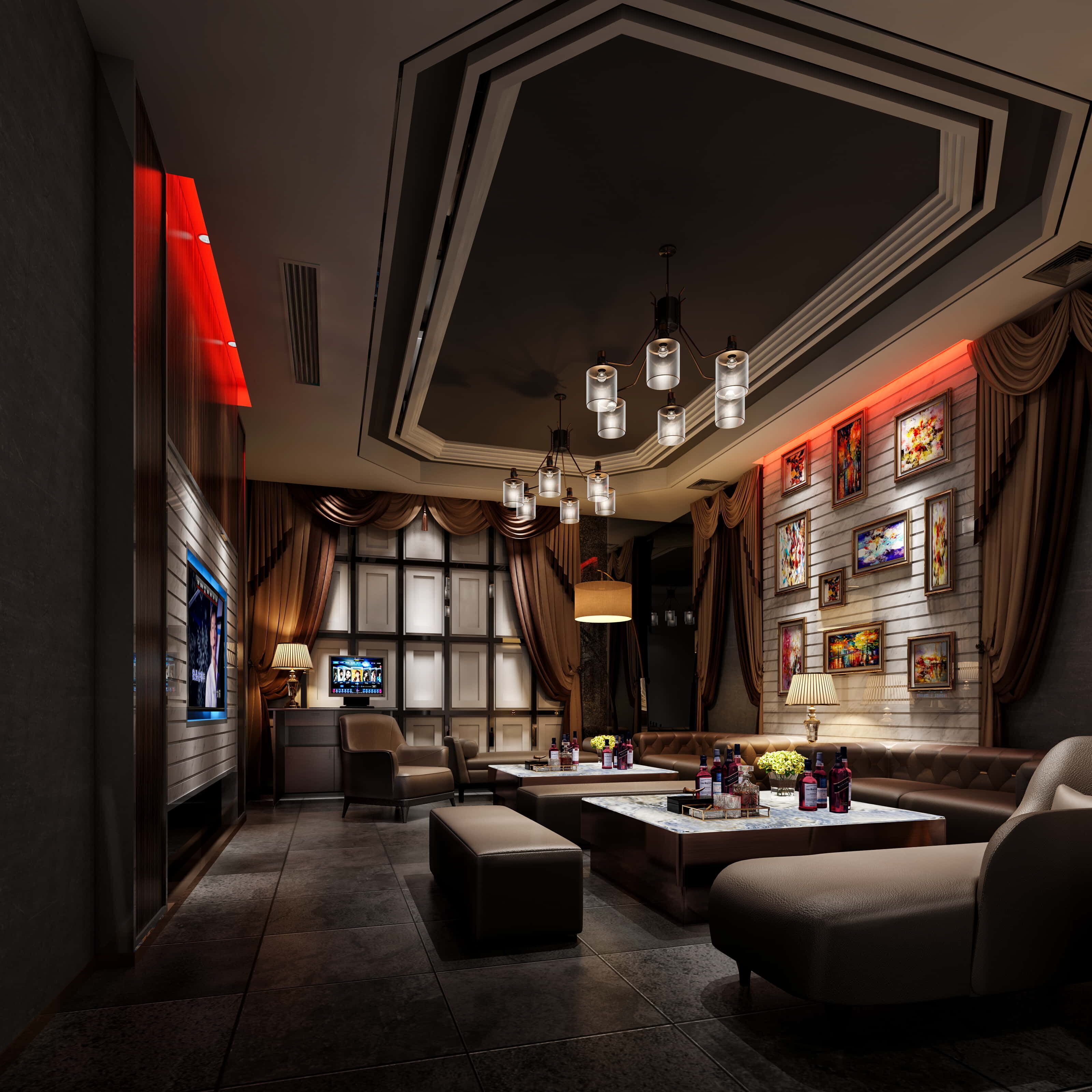 3D BAR KARAOKE Scene Collection Low-poly 3D model_22