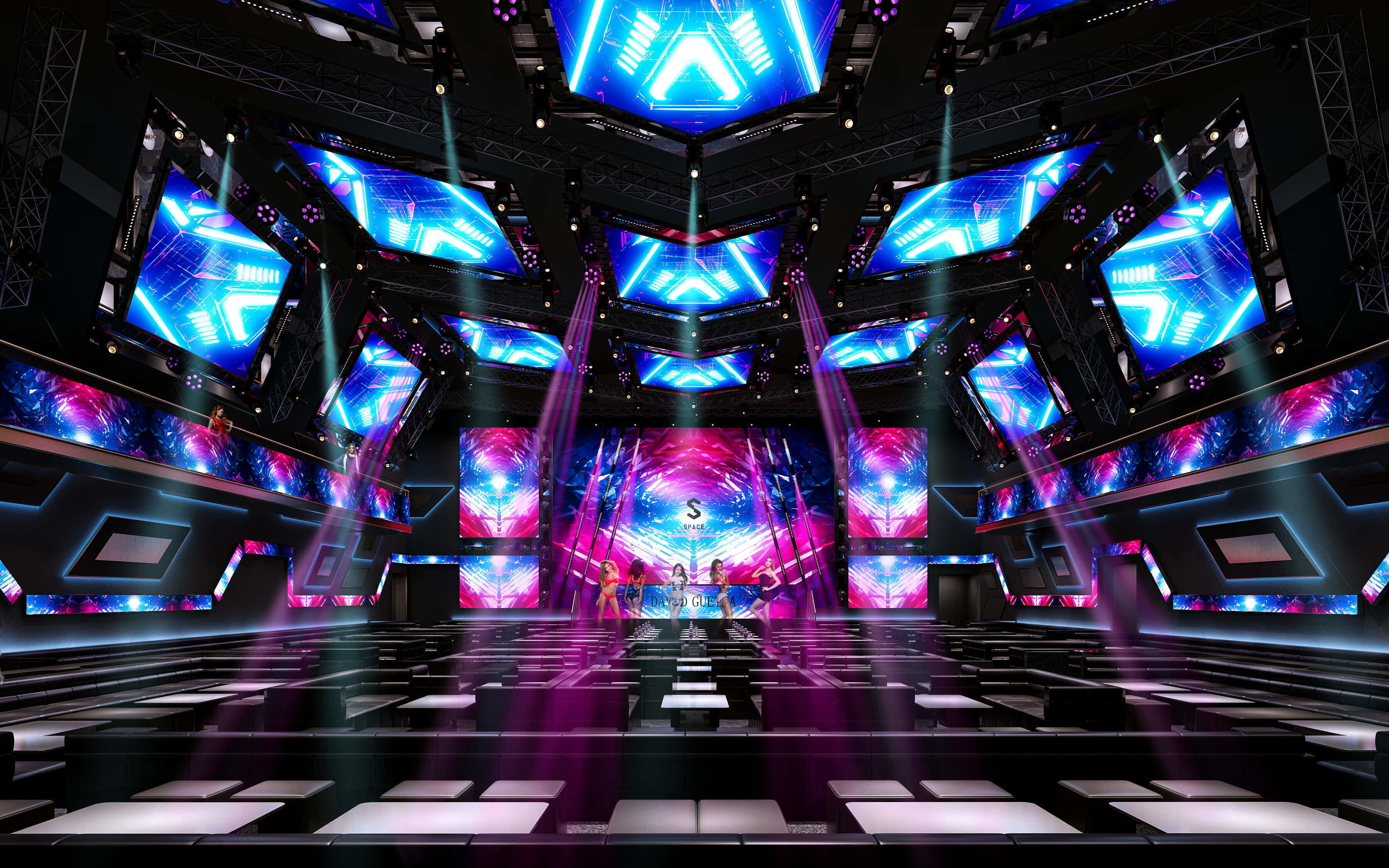 3D BAR KARAOKE Scene Collection Low-poly 3D model_33