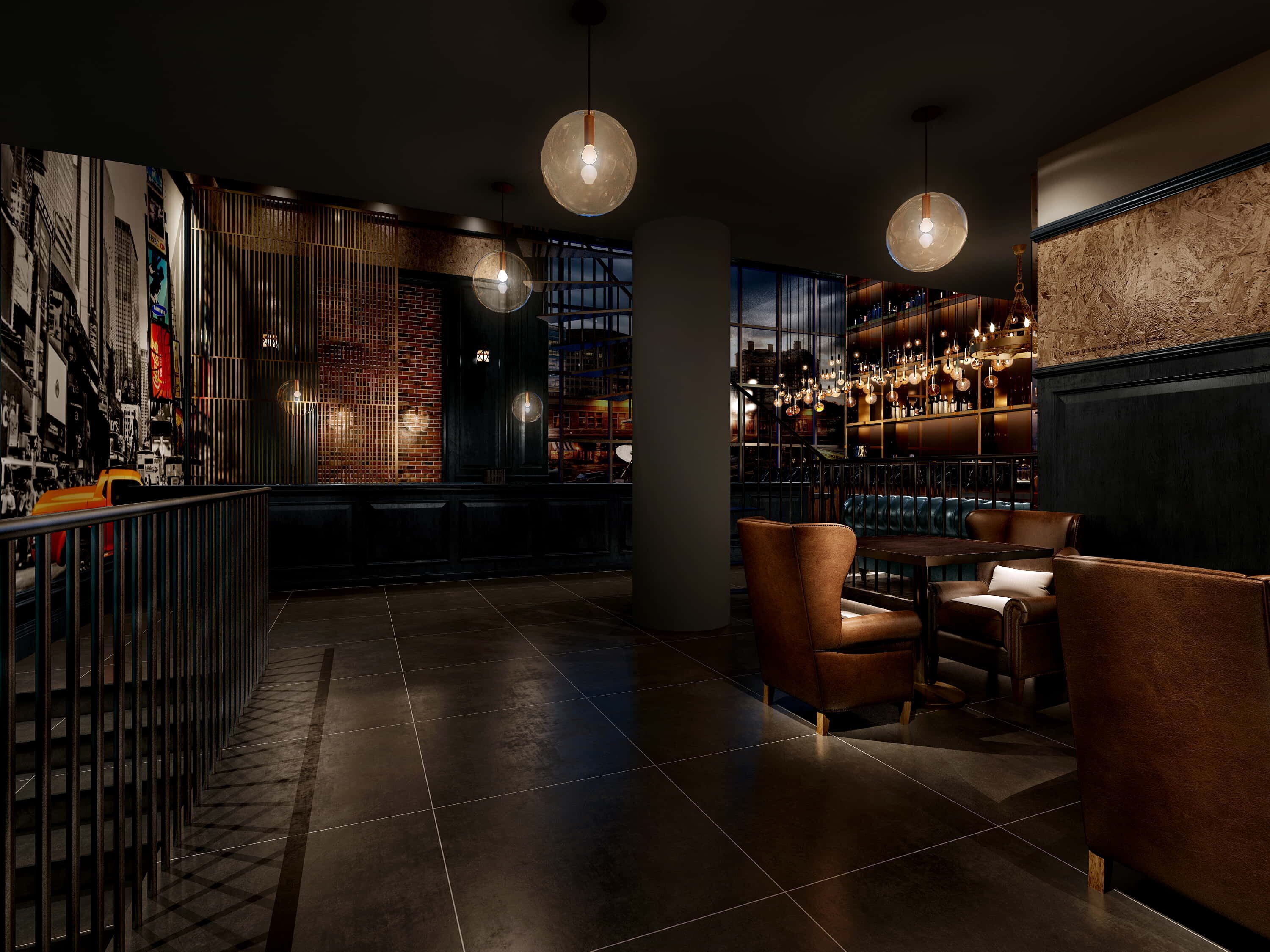 3D BAR KARAOKE Scene Collection Low-poly 3D model_4