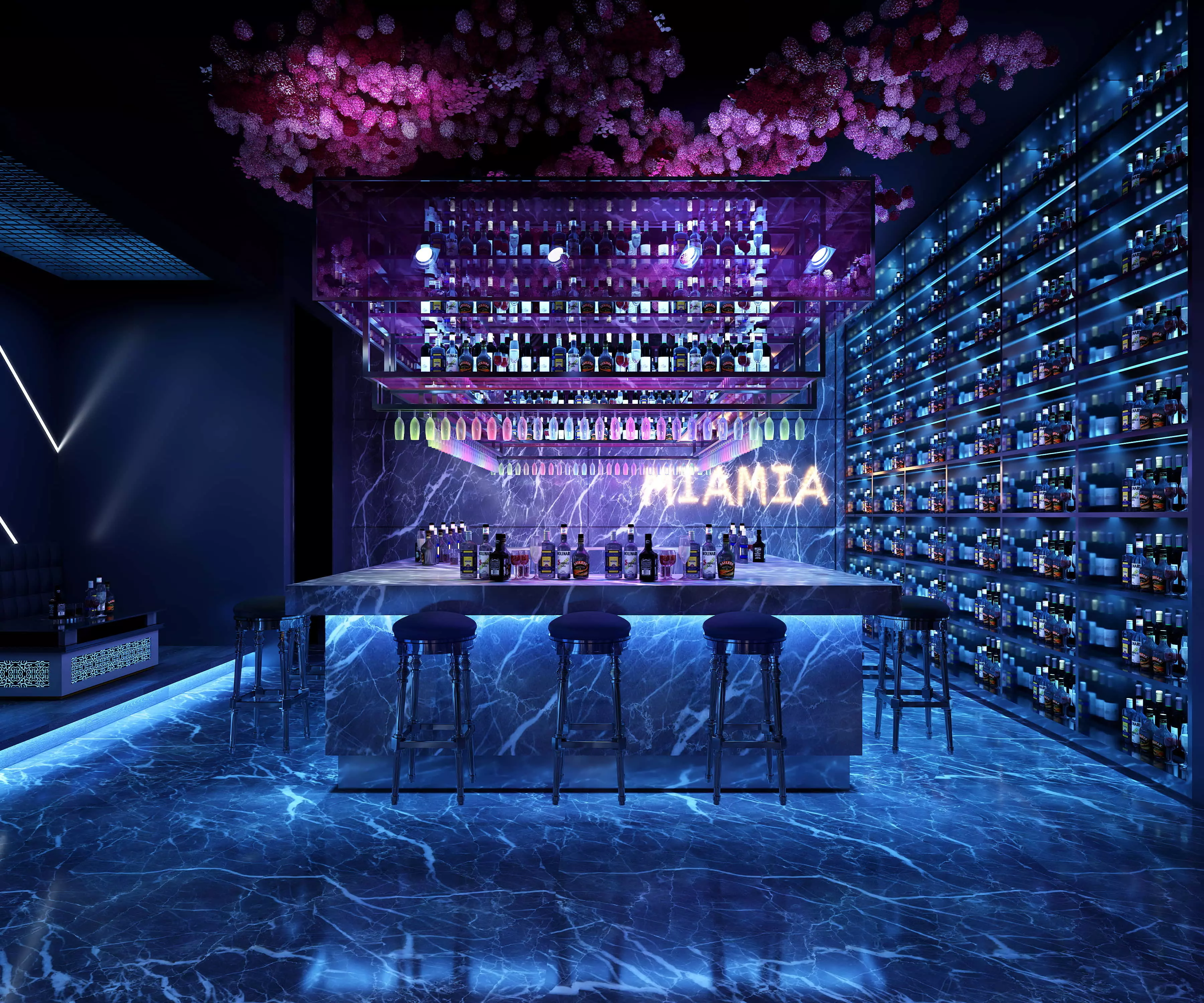 3D BAR KARAOKE Scene Collection Low-poly 3D model_0