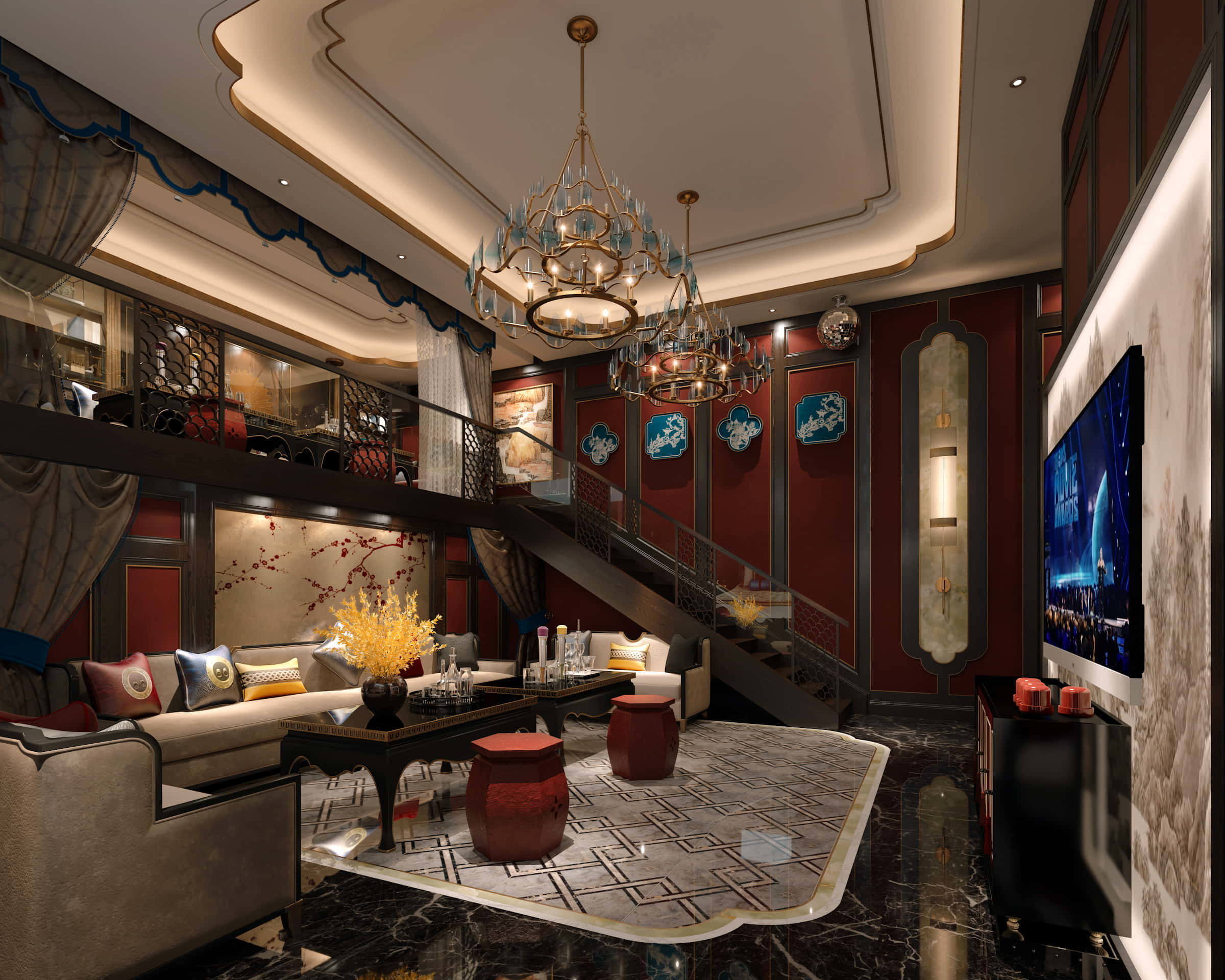 3D BAR KARAOKE Scene Collection Low-poly 3D model_25