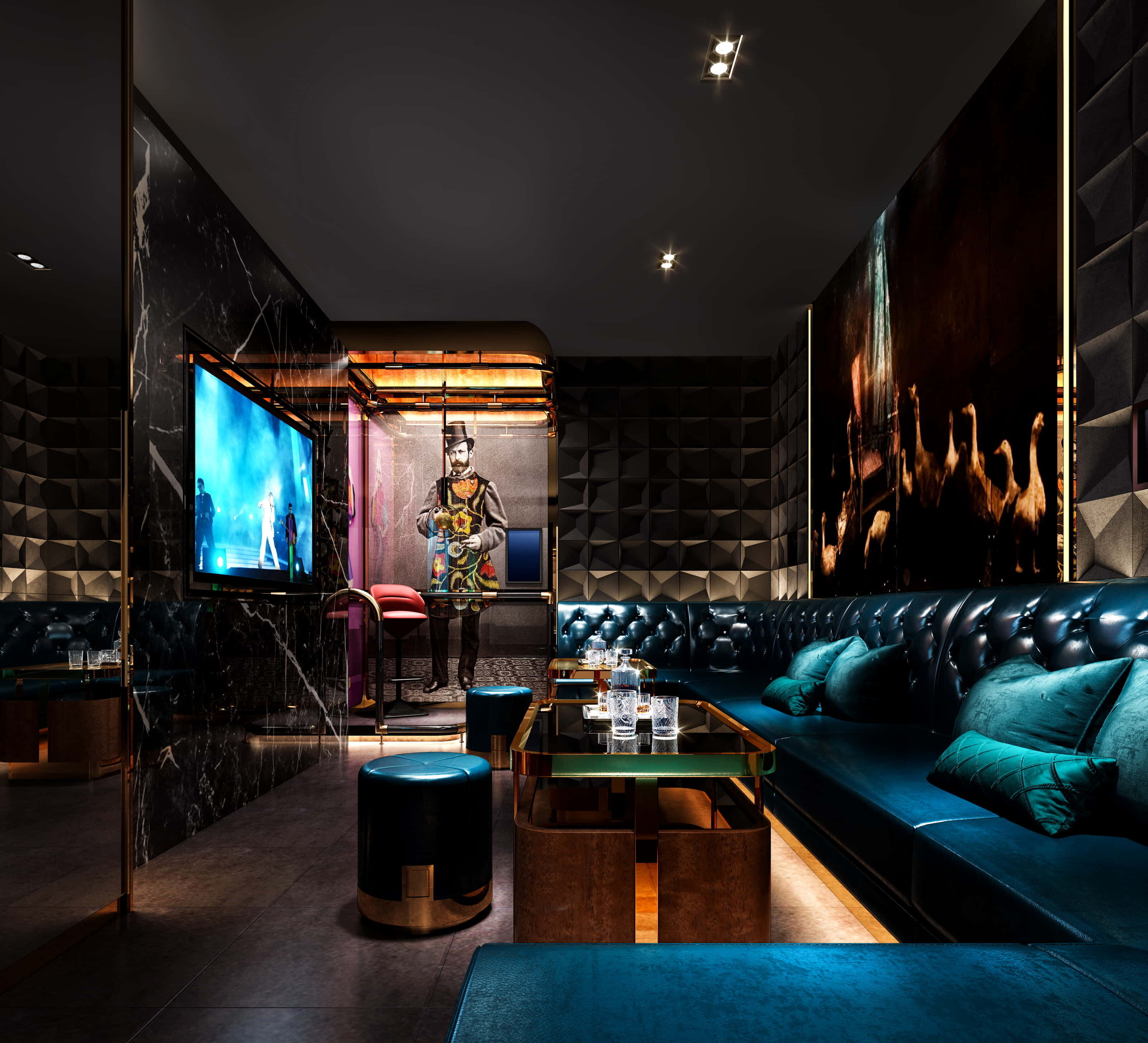 3D BAR KARAOKE Scene Collection Low-poly 3D model_18