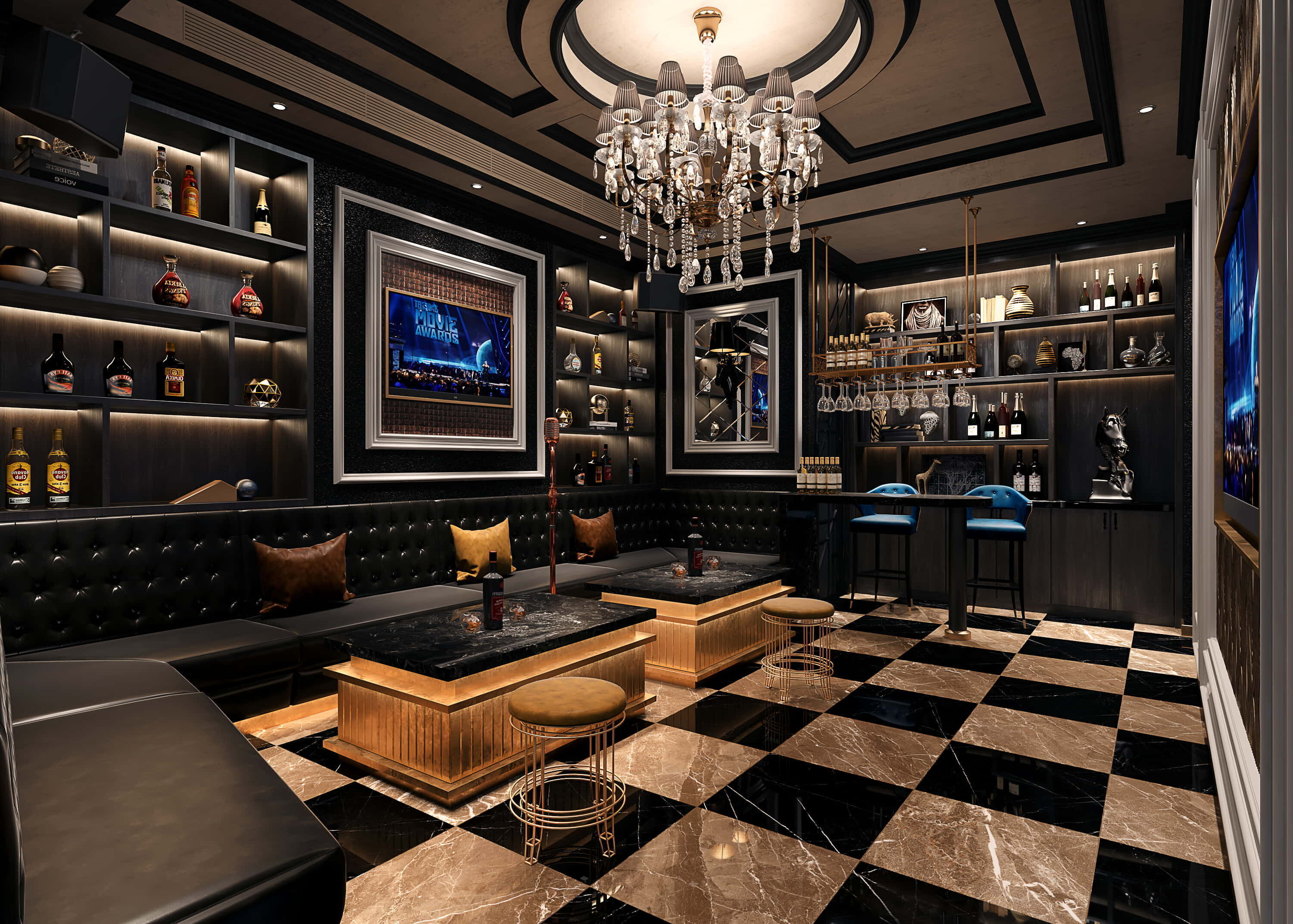 3D BAR KARAOKE Scene Collection Low-poly 3D model_24