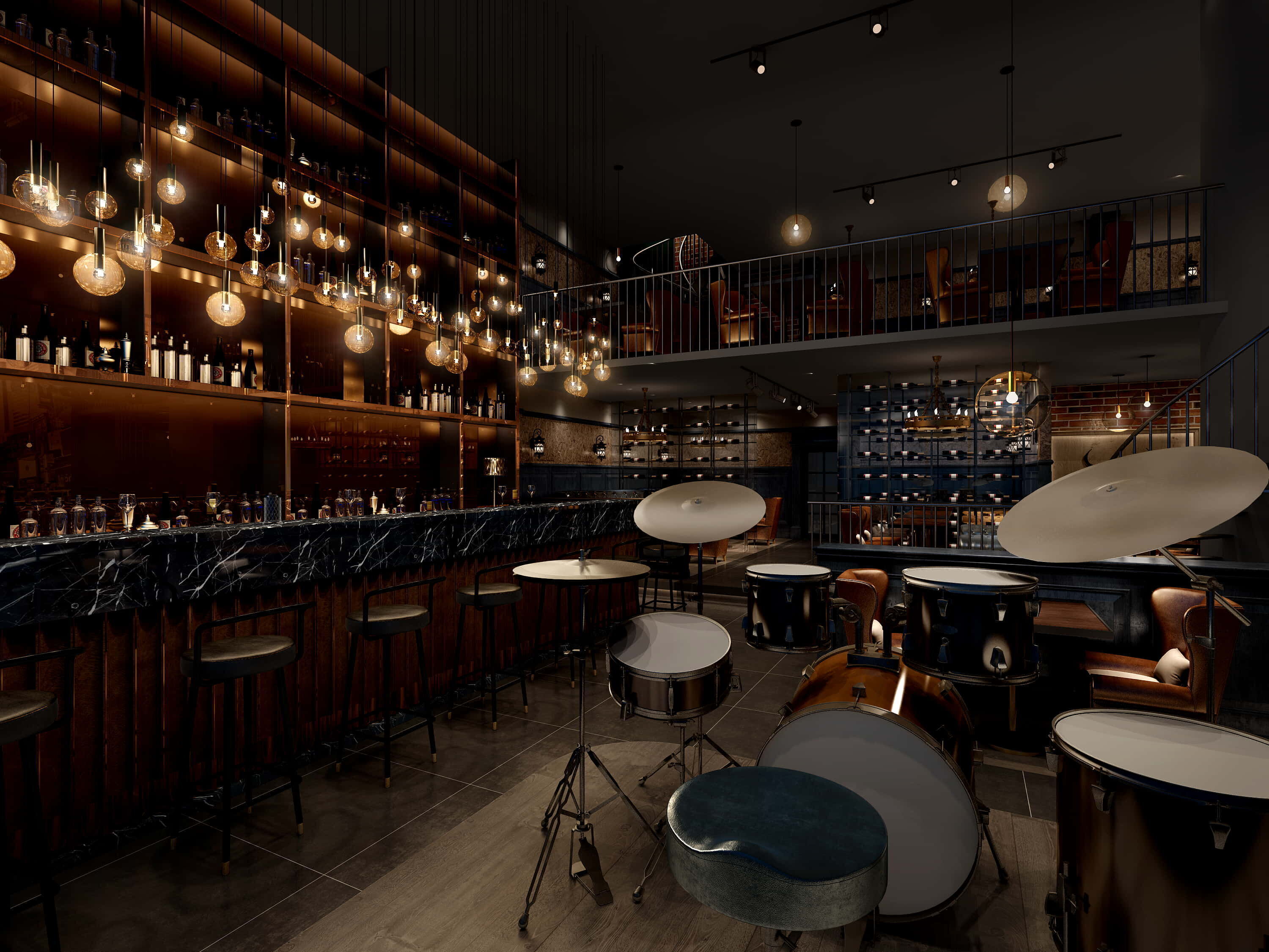 3D BAR KARAOKE Scene Collection Low-poly 3D model_2