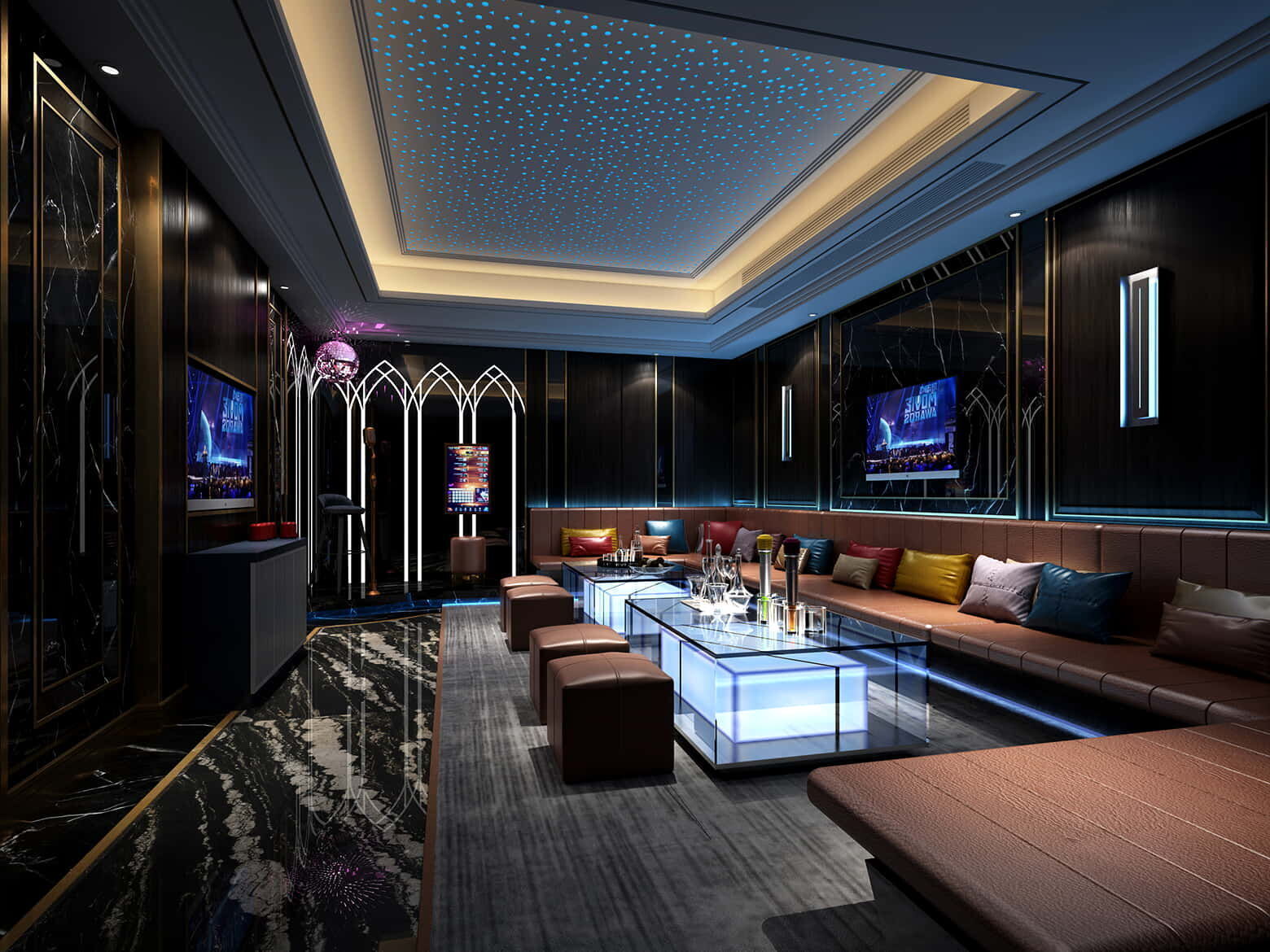 3D BAR KARAOKE Scene Collection Low-poly 3D model_16