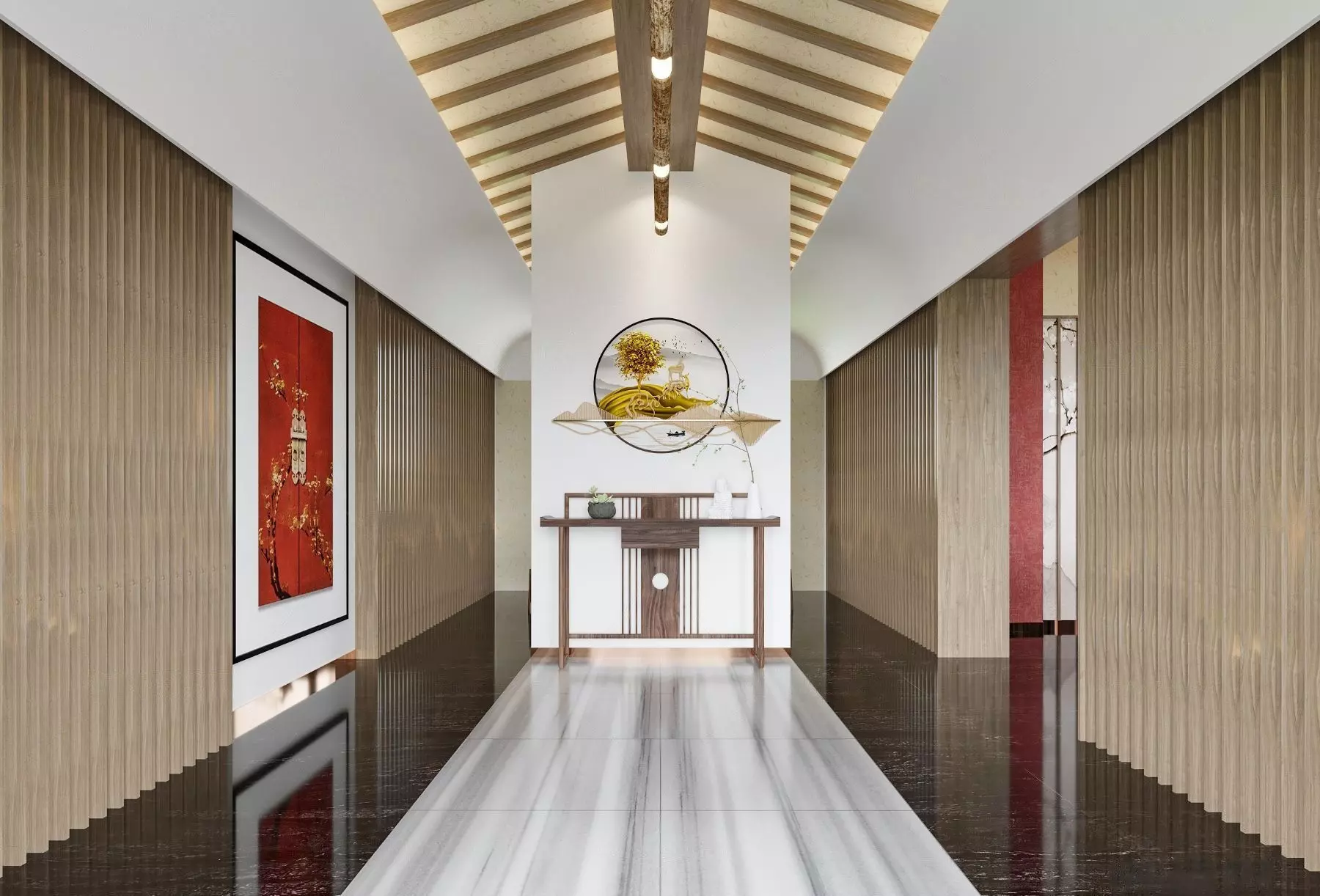 Chinese Restaurant 3D model_0