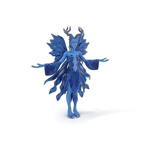 Celestial Fairy Rigged and Animated D Character Model Low-poly 3D model