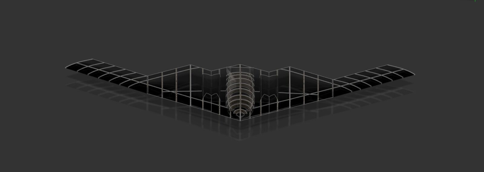 b2 bomber b2 spirit laser cut kit 3D print model_2