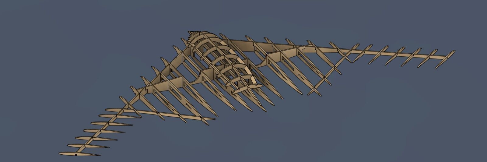 b2 bomber b2 spirit laser cut kit 3D print model_5