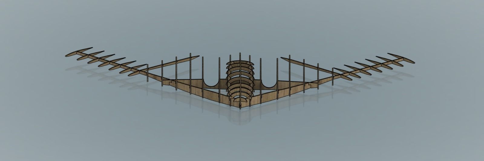 b2 bomber b2 spirit laser cut kit 3D print model_3