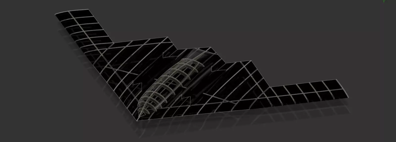 b2 bomber b2 spirit laser cut kit 3D print model_0