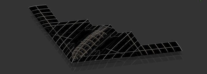 b2 bomber b2 spirit laser cut kit  3D print model