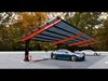 L Type 6 Car Solar Carport 3D model_2
