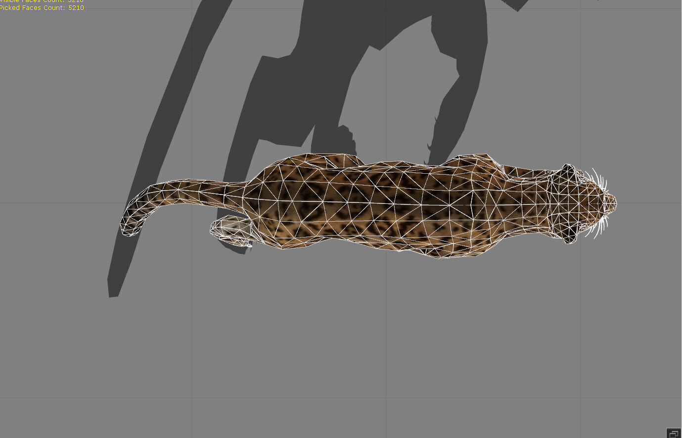 Jaguar Animal  Low-poly 3D model_8