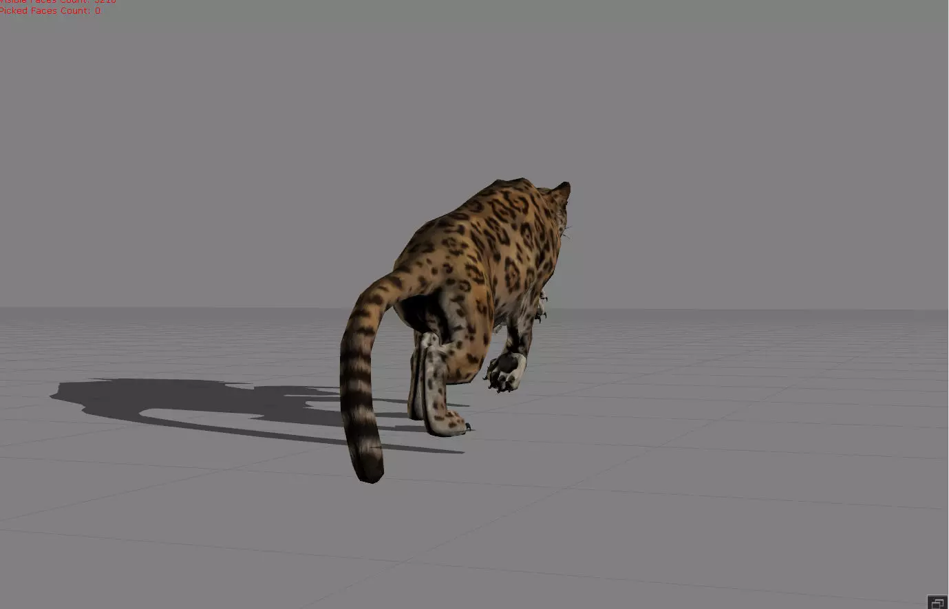 Jaguar Animal  Low-poly 3D model_0