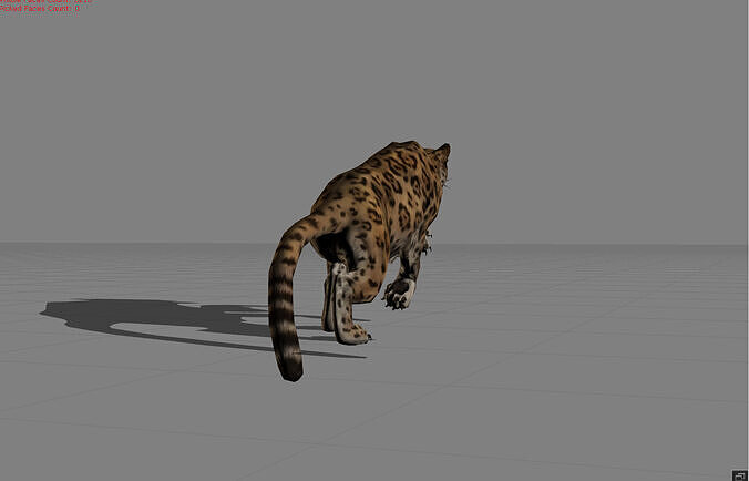 Jaguar Animal  Low-poly 3D model