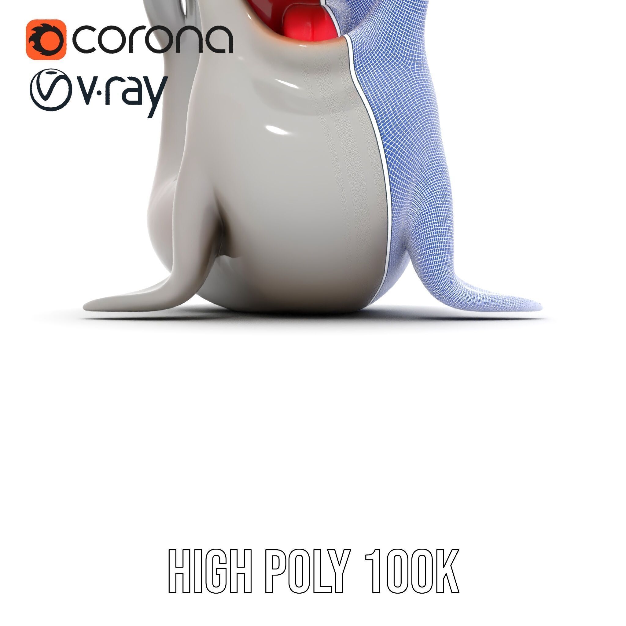 Adorable Seal Model Pack for Animation and Games Low-poly 3D model_34