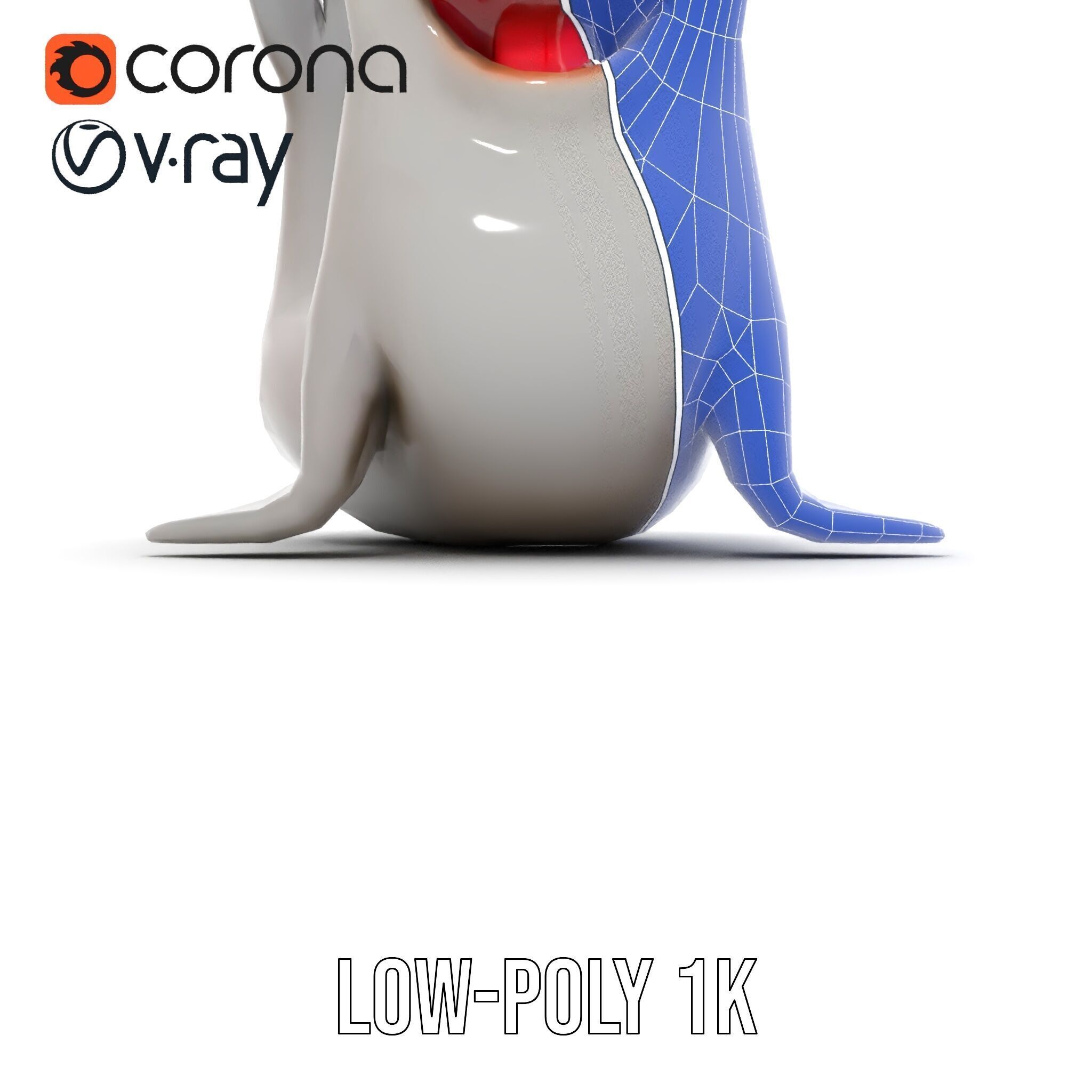Adorable Seal Model Pack for Animation and Games Low-poly 3D model_31