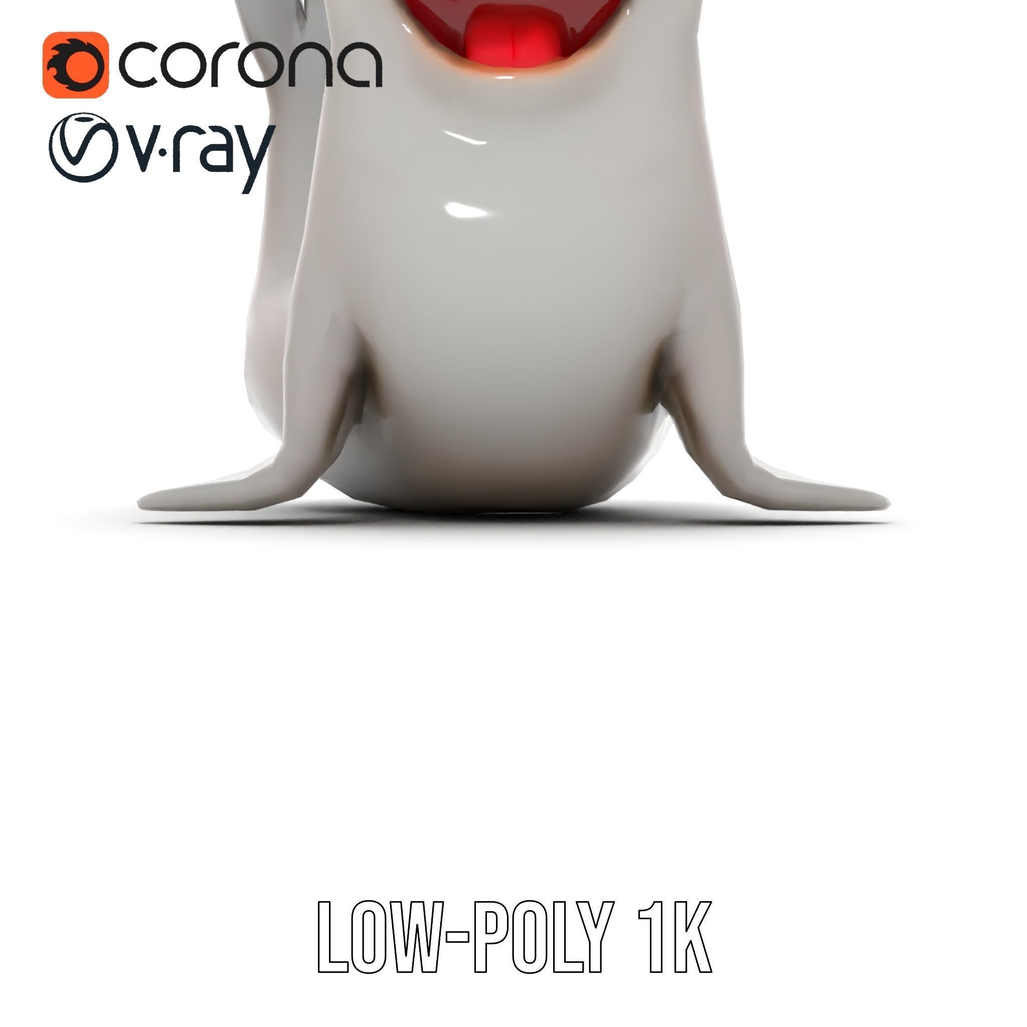 Adorable Seal Model Pack for Animation and Games Low-poly 3D model_23