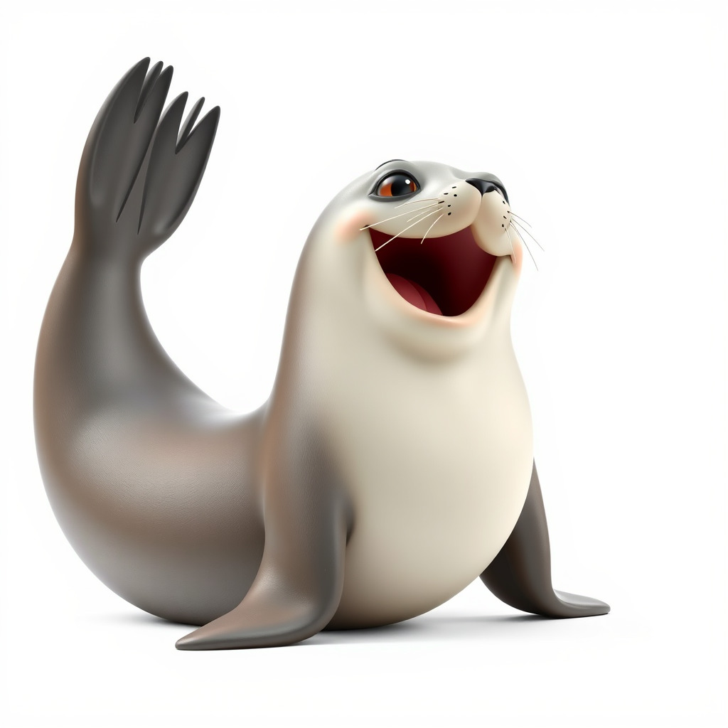 Adorable Seal Model Pack for Animation and Games Low-poly 3D model_3