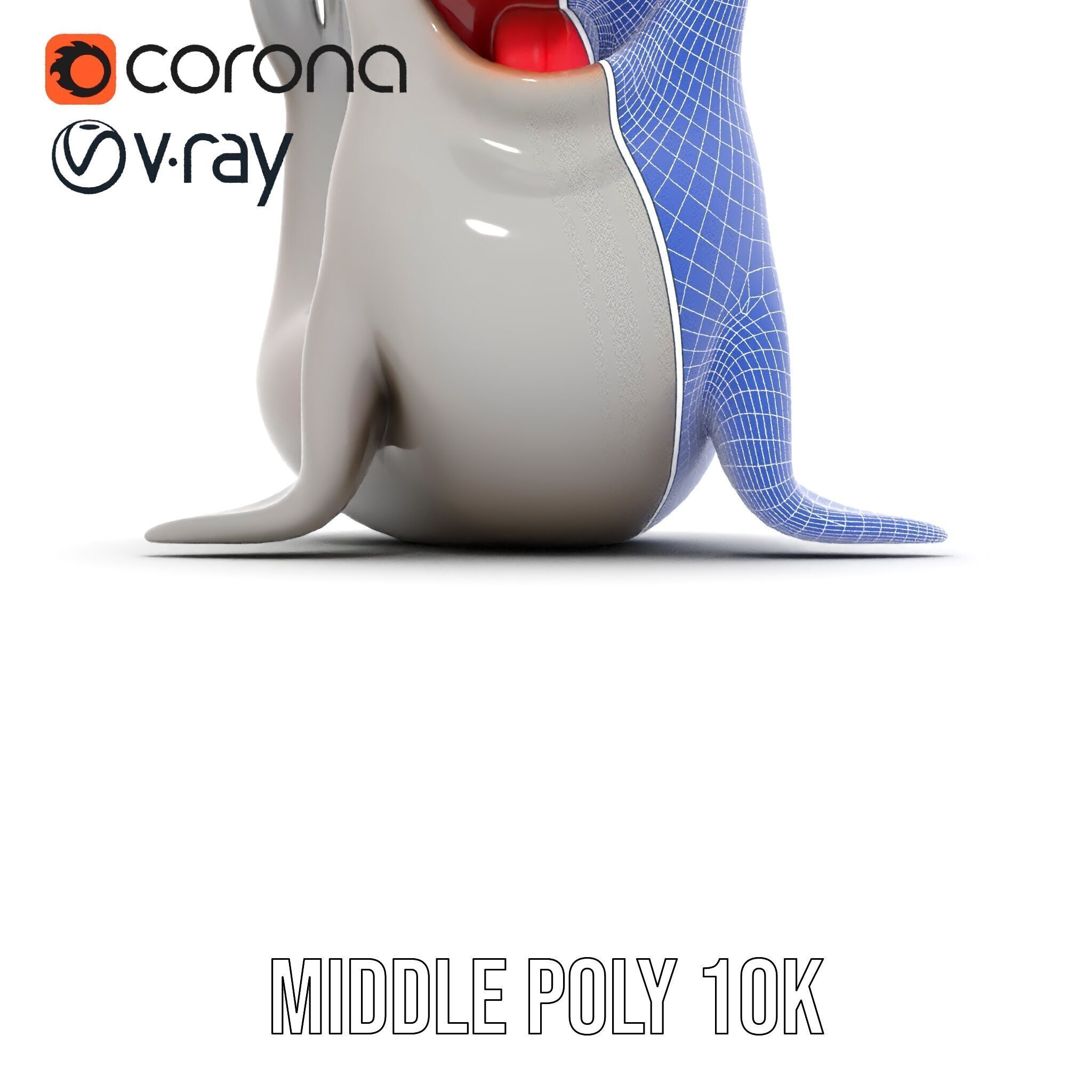 Adorable Seal Model Pack for Animation and Games Low-poly 3D model_28