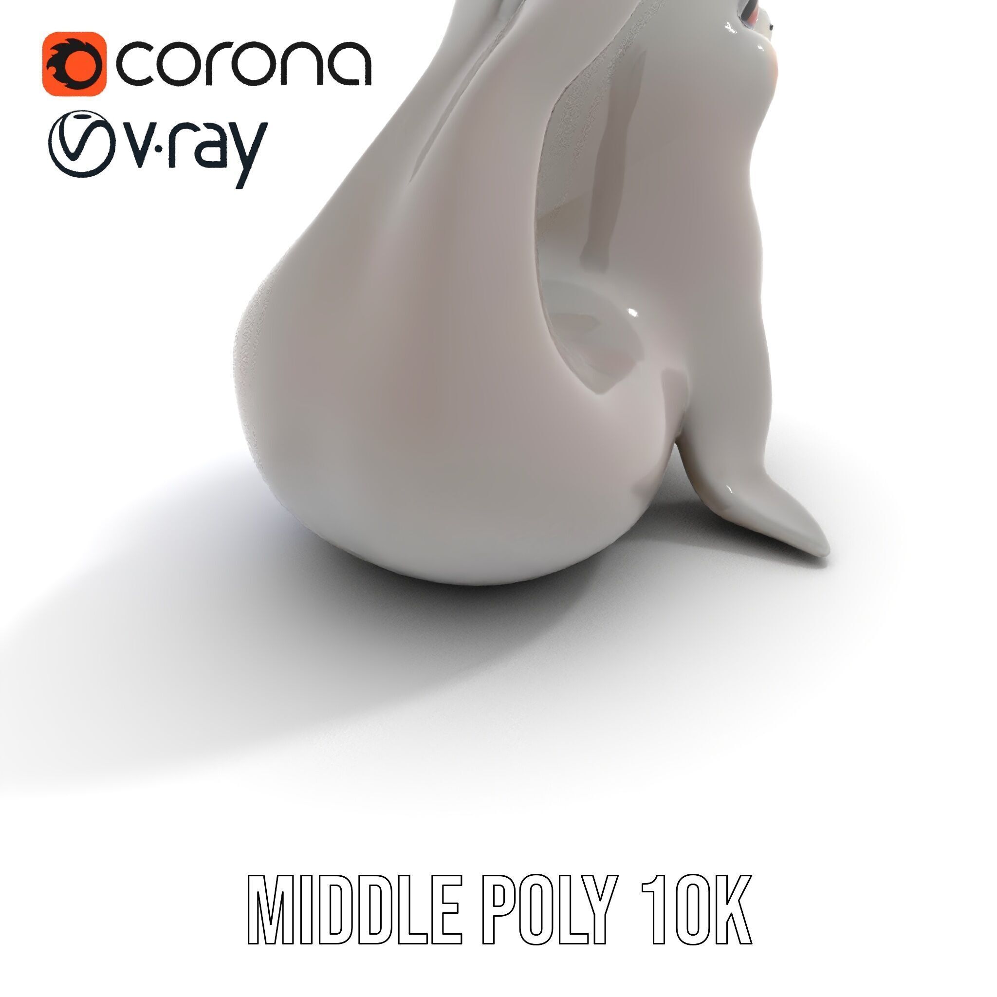 Adorable Seal Model Pack for Animation and Games Low-poly 3D model_16