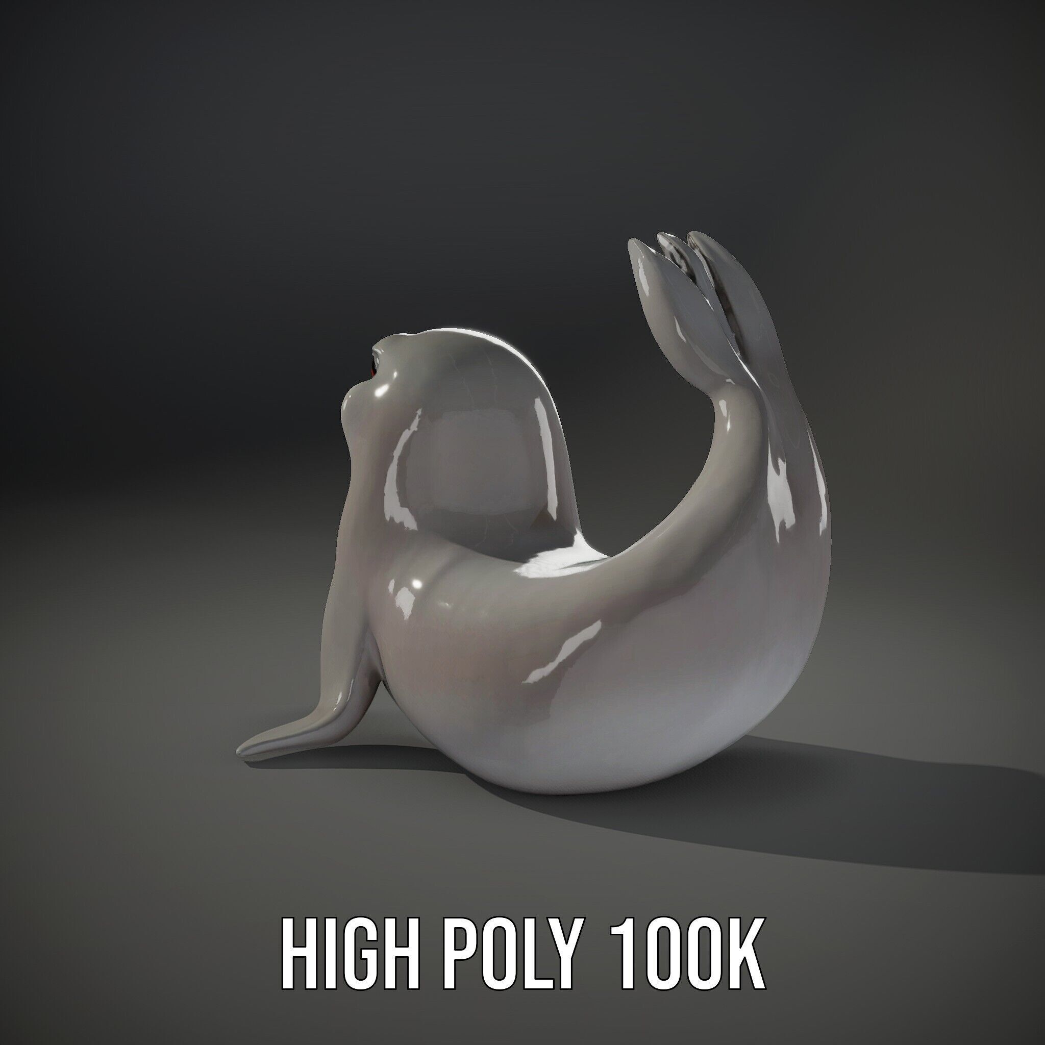Adorable Seal Model Pack for Animation and Games Low-poly 3D model_15