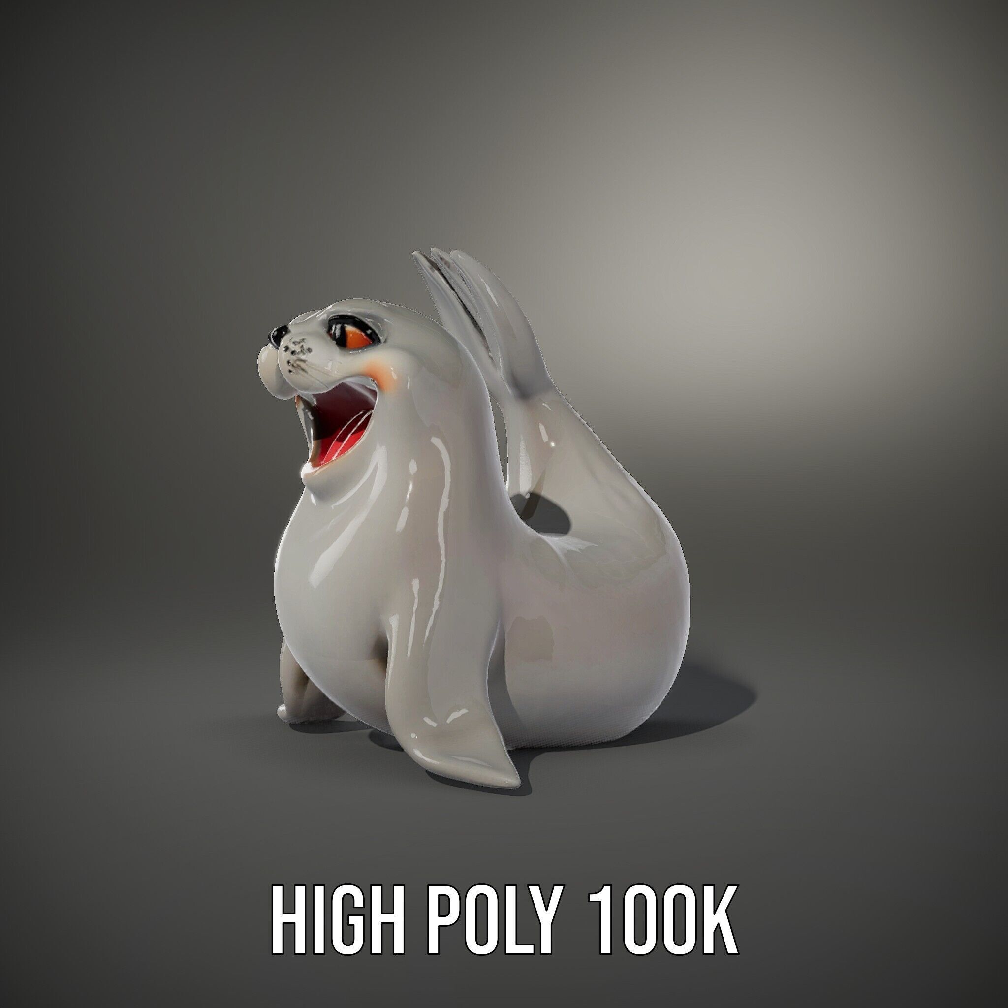 Adorable Seal Model Pack for Animation and Games Low-poly 3D model_21