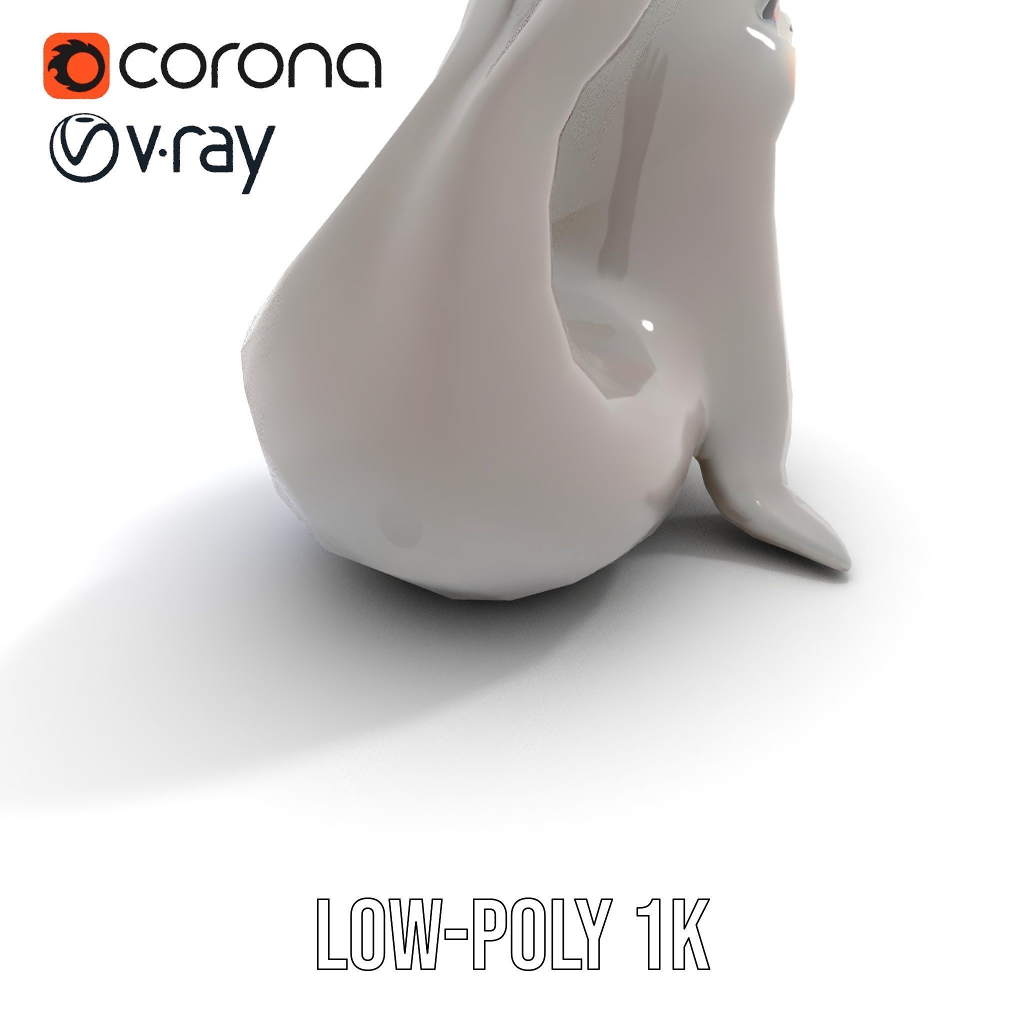 Adorable Seal Model Pack for Animation and Games Low-poly 3D model_20