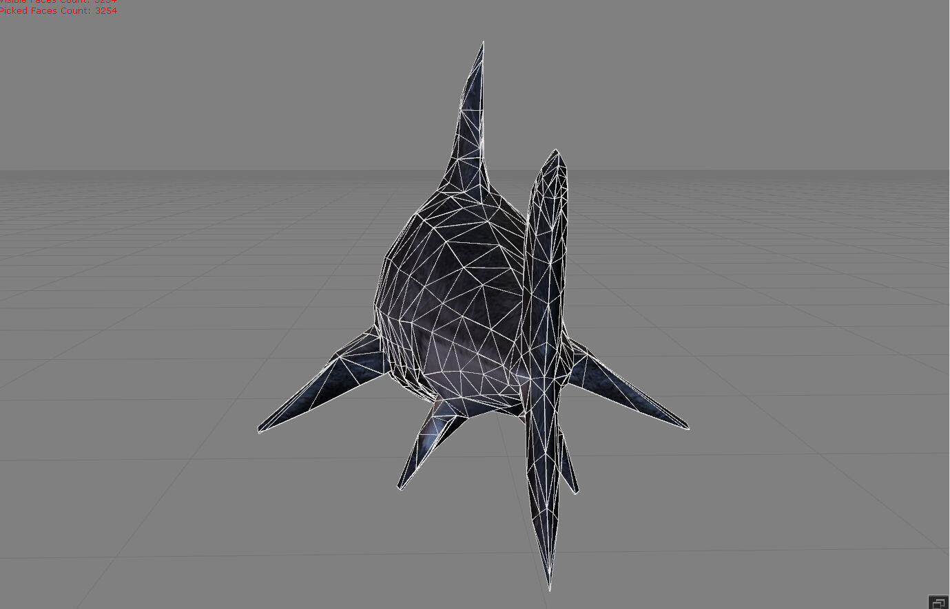 Shark Animal Low-poly 3D model_1