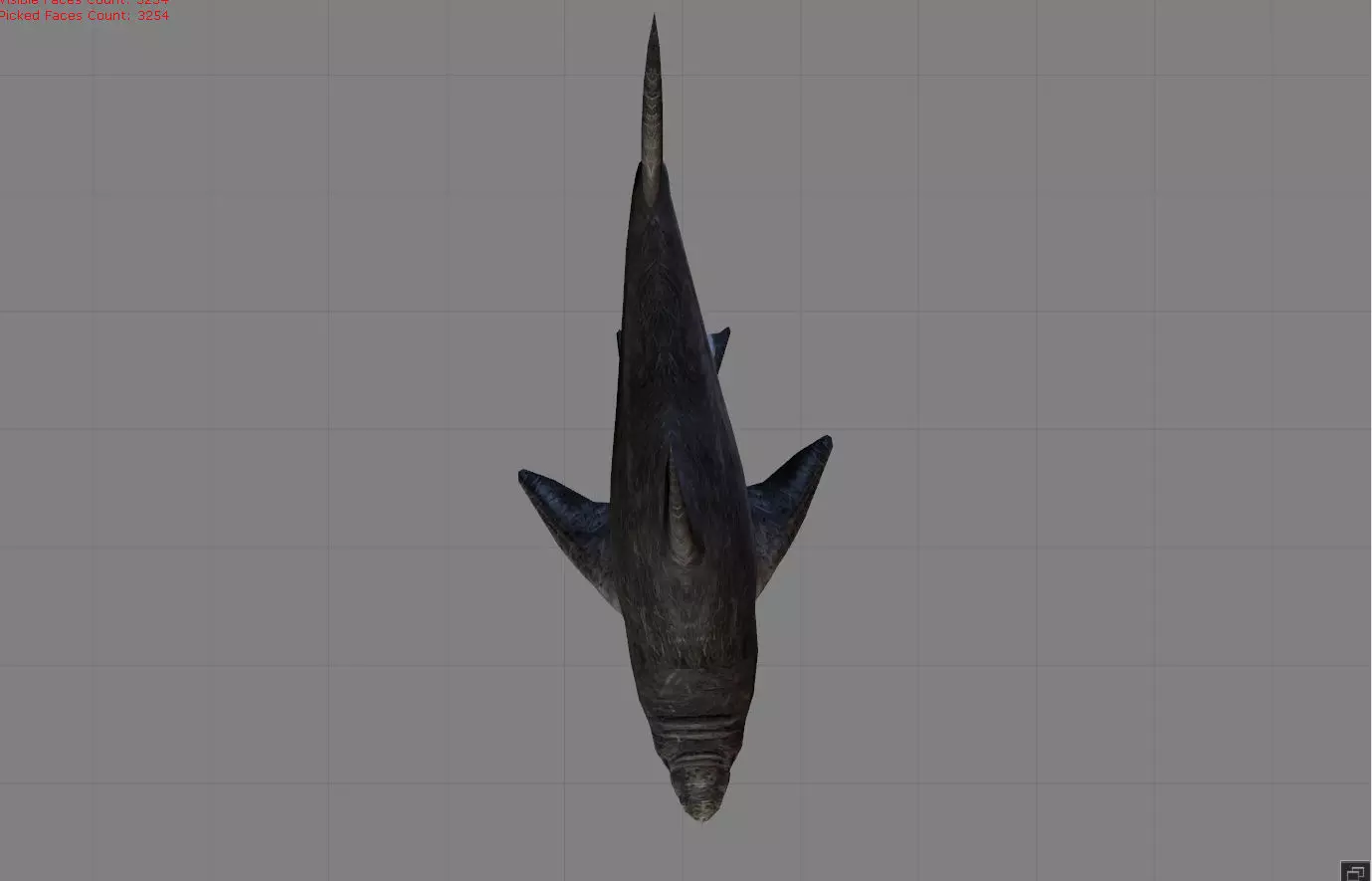 Shark Animal Low-poly 3D model_0
